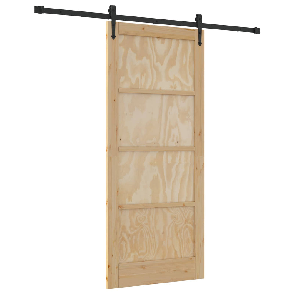 Slankios durys ORKDAL Natūrali ir juoda 86 x 198,5 cm