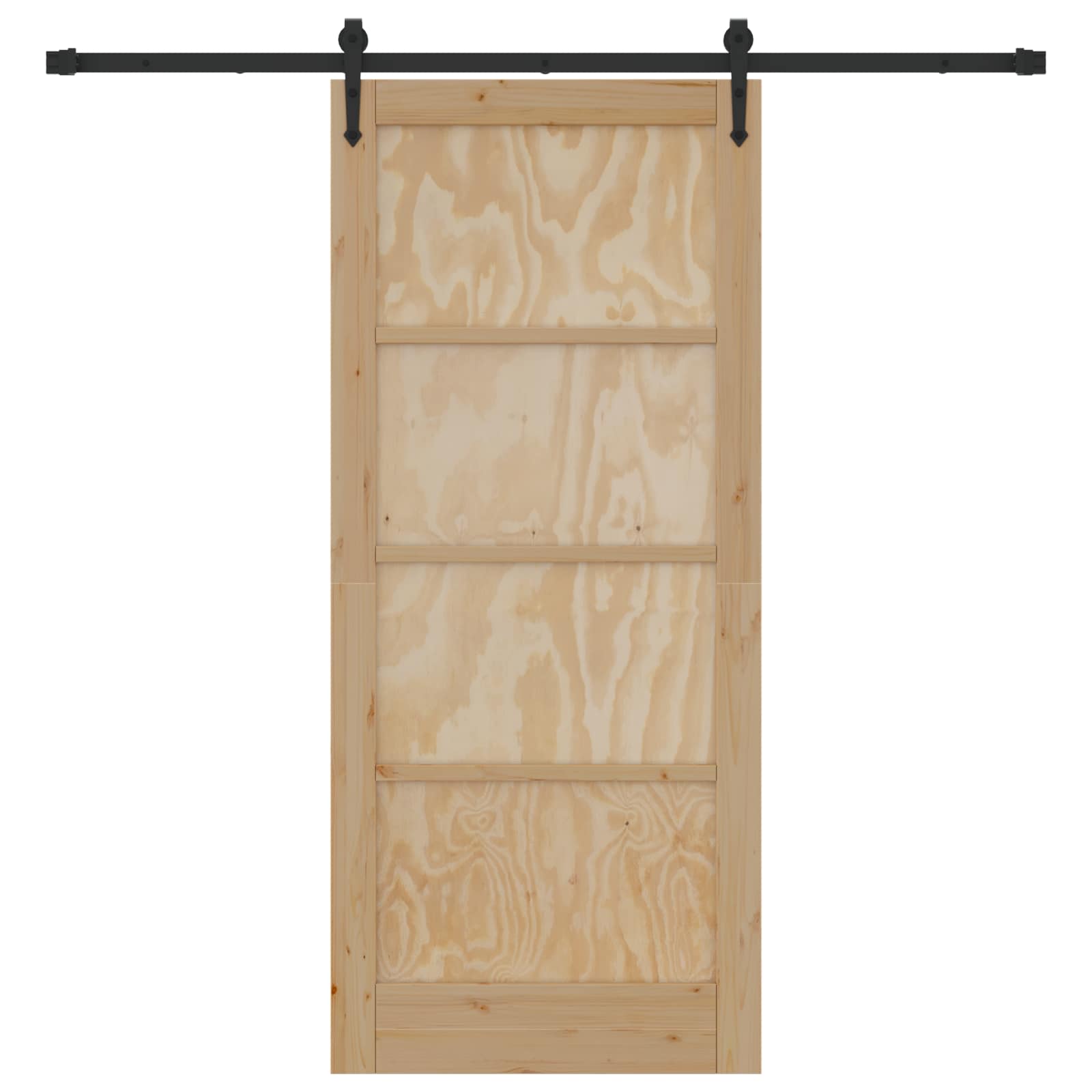 Slankios durys ORKDAL Natūrali ir juoda 86 x 198,5 cm
