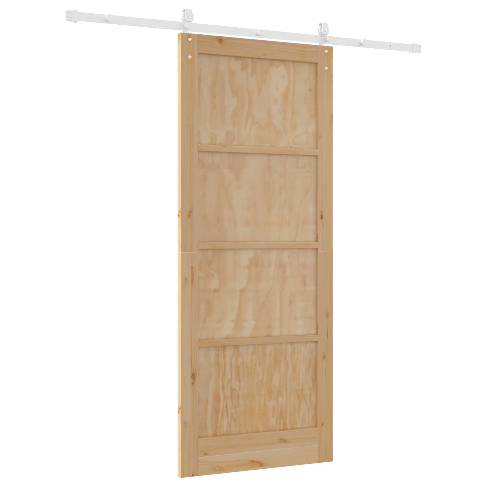 Bīdāmās durvis ORKDAL, dabīgas un baltas, 86 x 211 cm