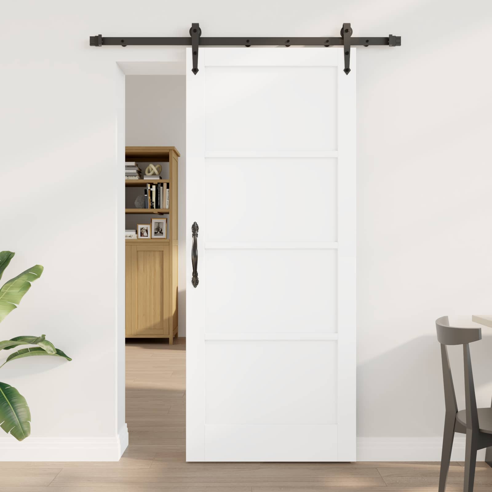 Slankios durys ORKDAL Balta 83 x 202 cm Pušies medienos masyvas