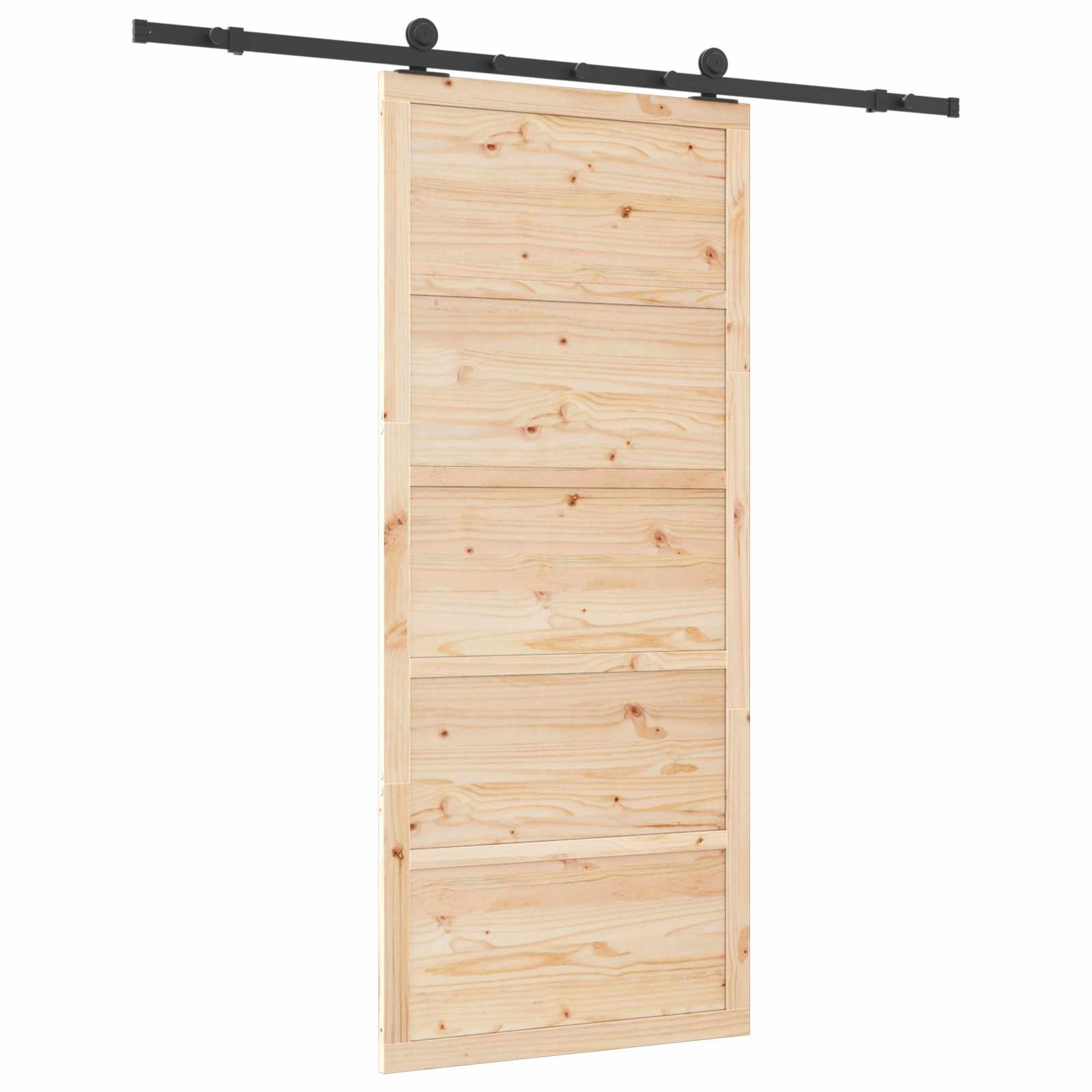 Slankios durys Natūrali 80 x 208 cm Pušies medienos masyvas