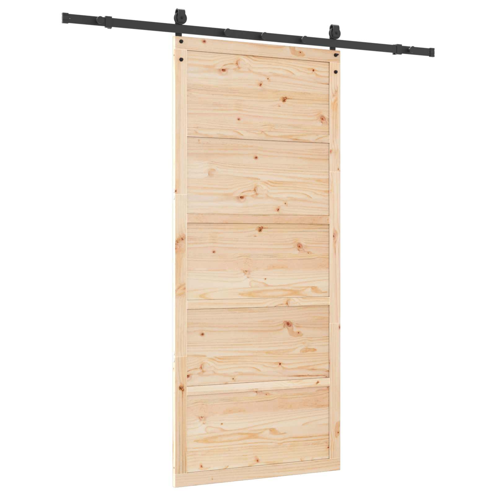 Slankios durys Natūrali 80 x 208 cm Pušies medienos masyvas