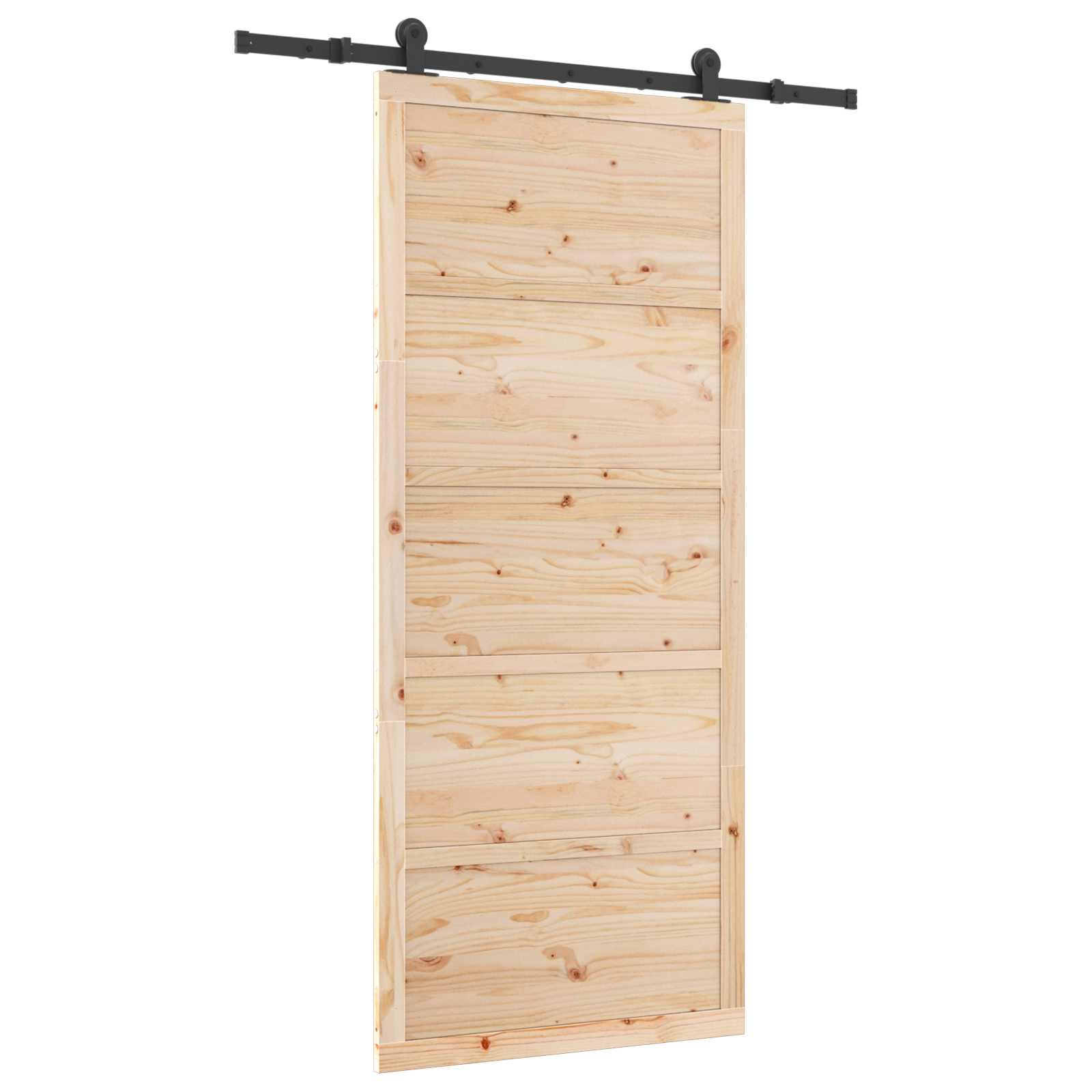 Slankios durys Natūrali 80 x 208 cm Pušies medienos masyvas