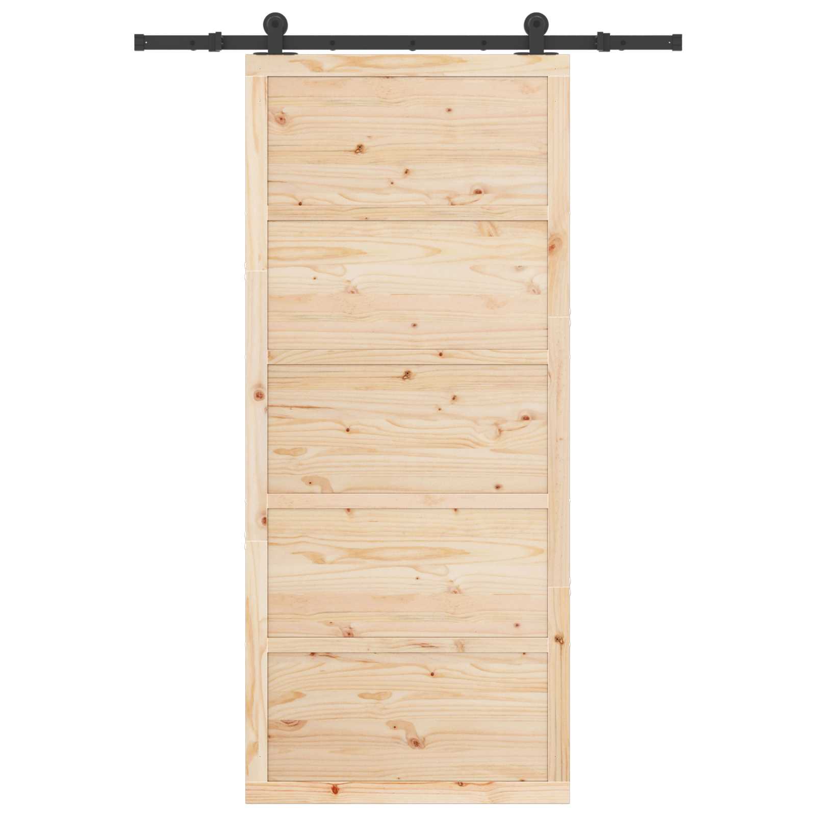 Slankios durys Natūrali 80 x 208 cm Pušies medienos masyvas