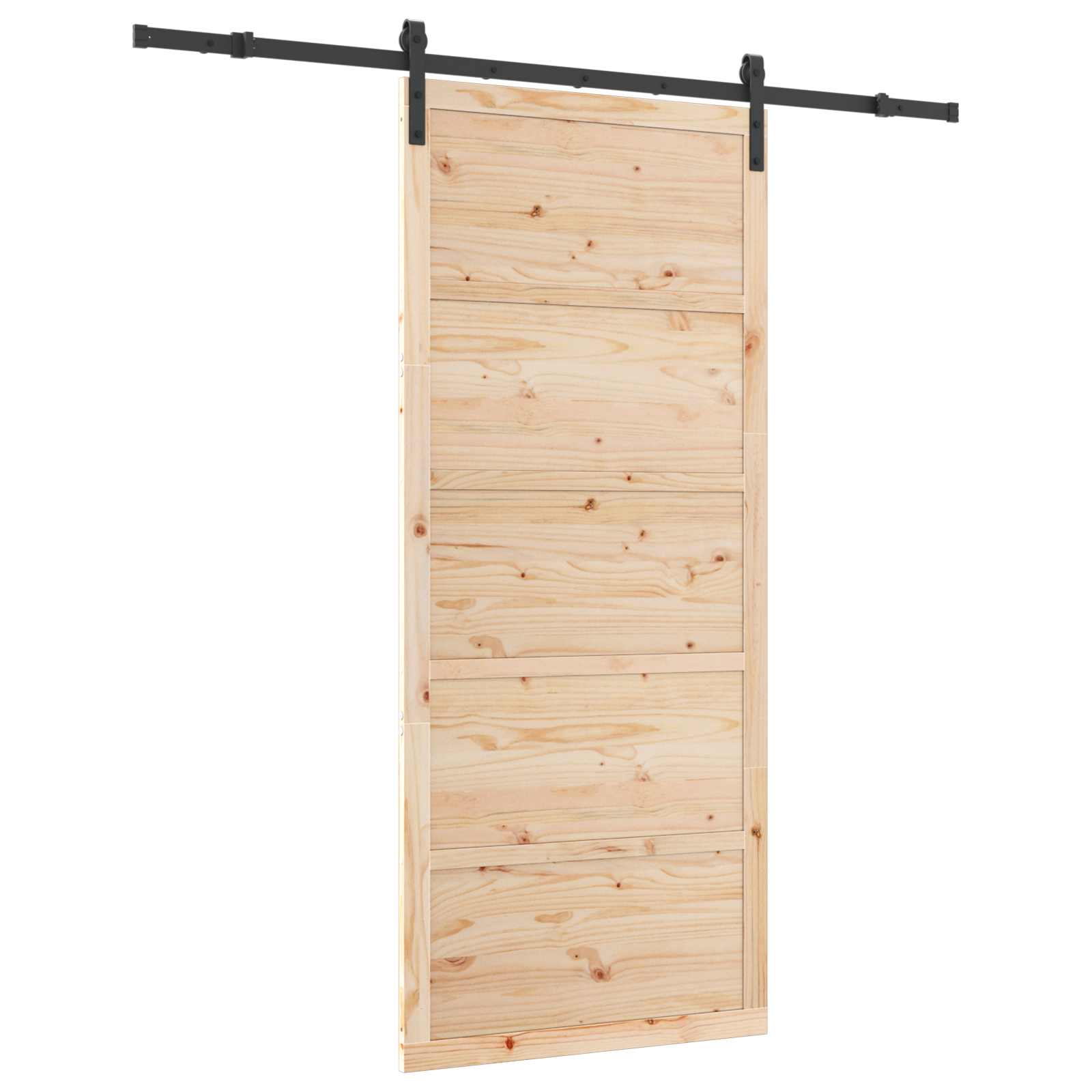 Slankios durys Natūrali 90 x 208 cm Pušies medienos masyvas