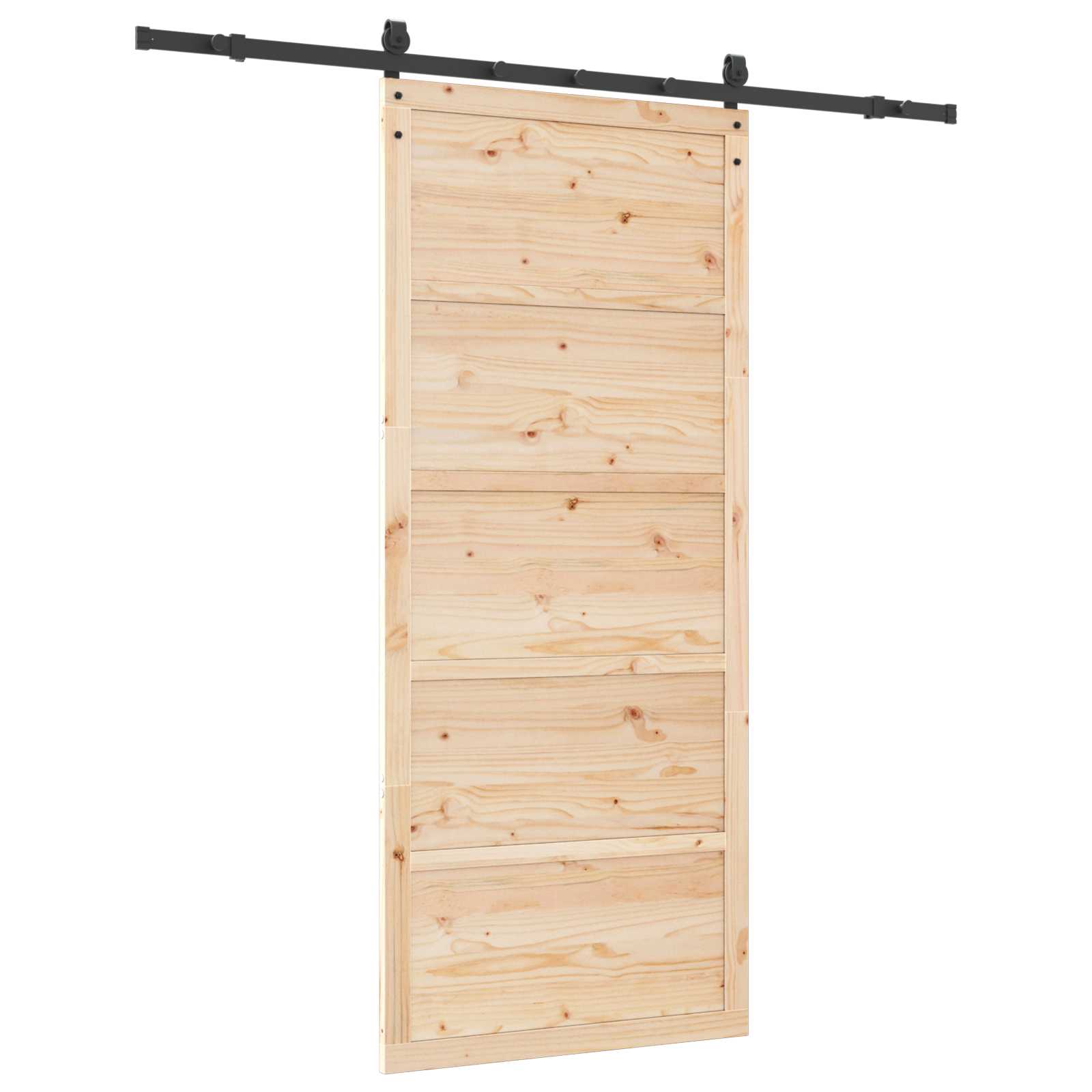 Slankios durys Natūrali 90 x 208 cm Pušies medienos masyvas