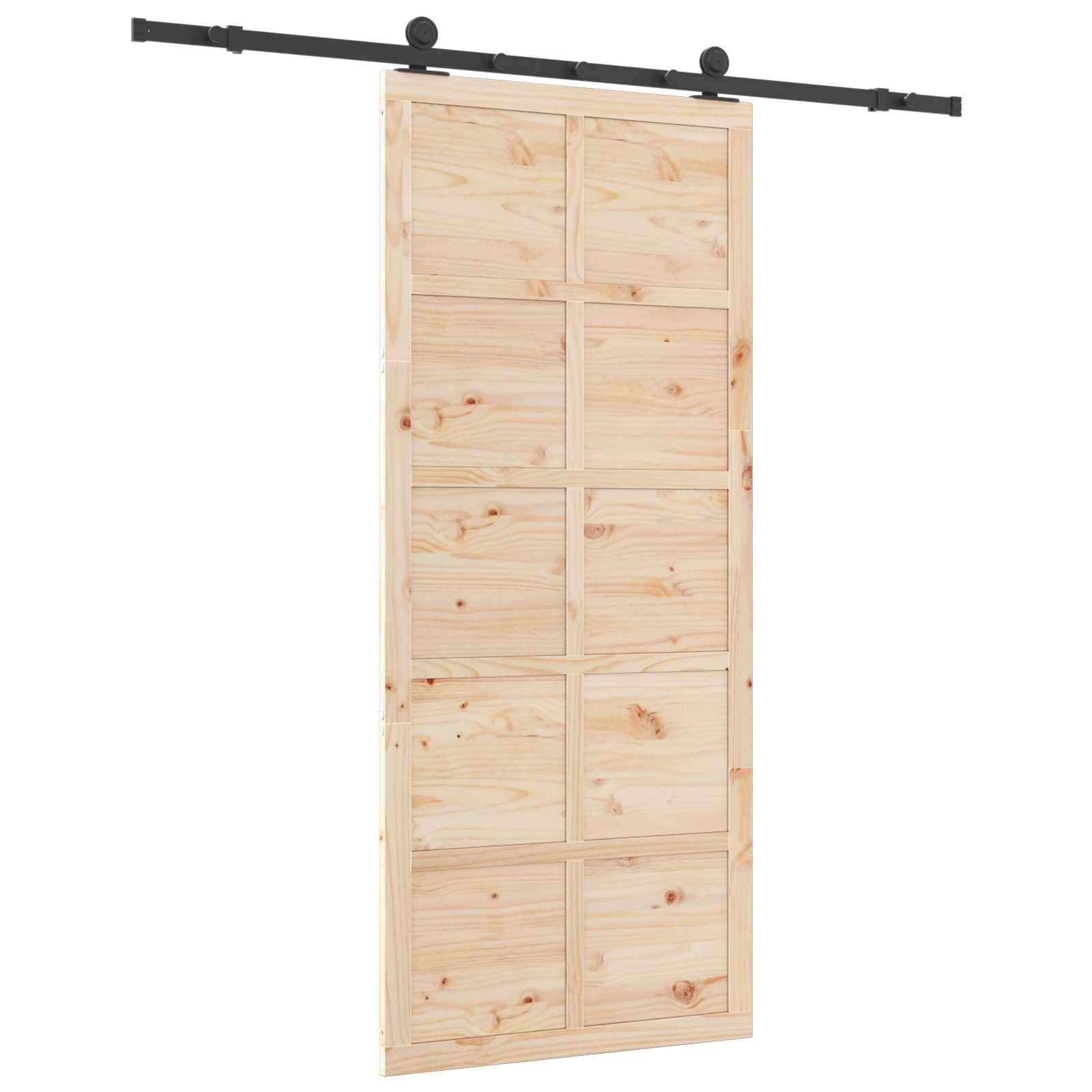 Slankios durys Natūrali 100 x 208 cm Pušies medienos masyvas