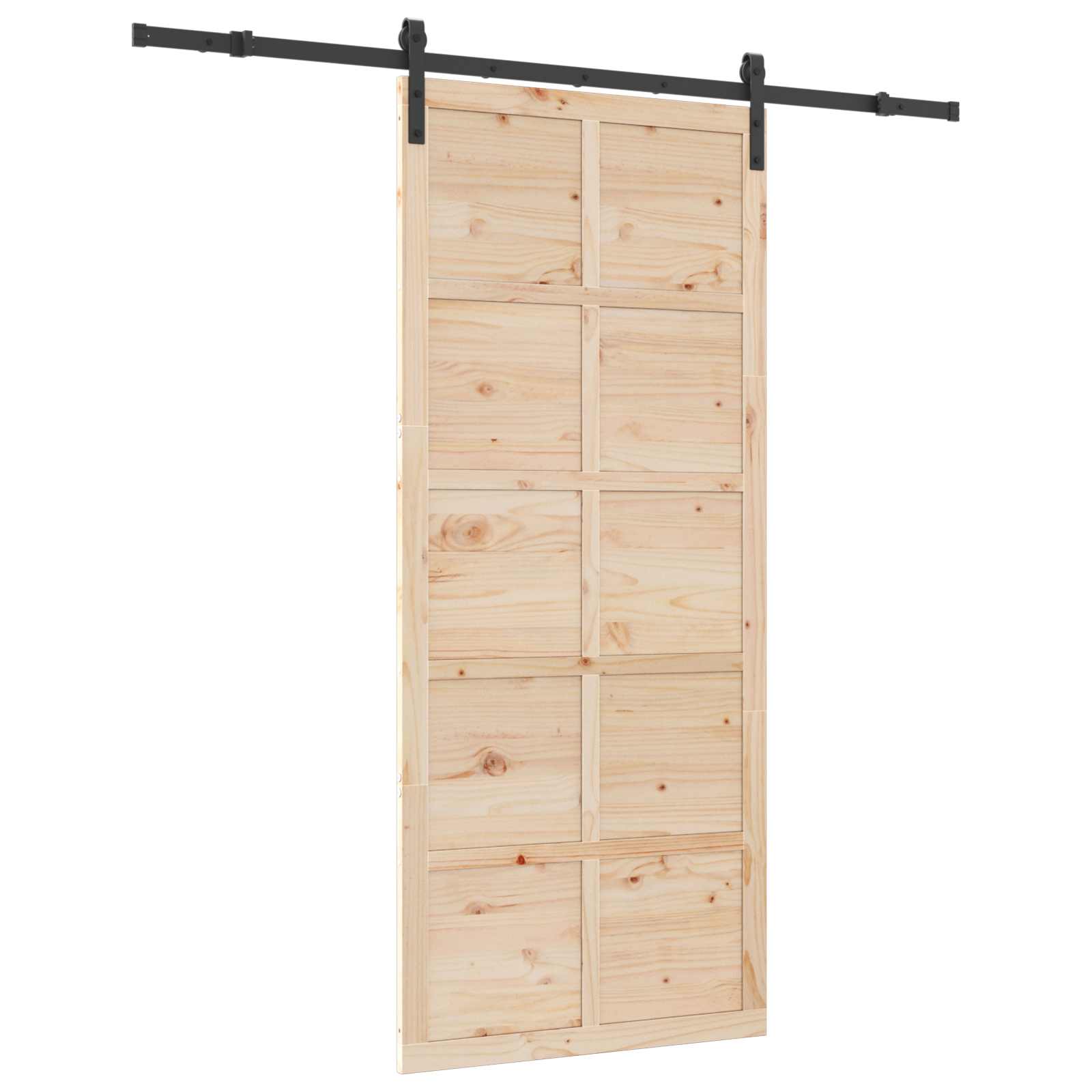 Slankios durys Natūrali 90 x 208 cm Pušies medienos masyvas