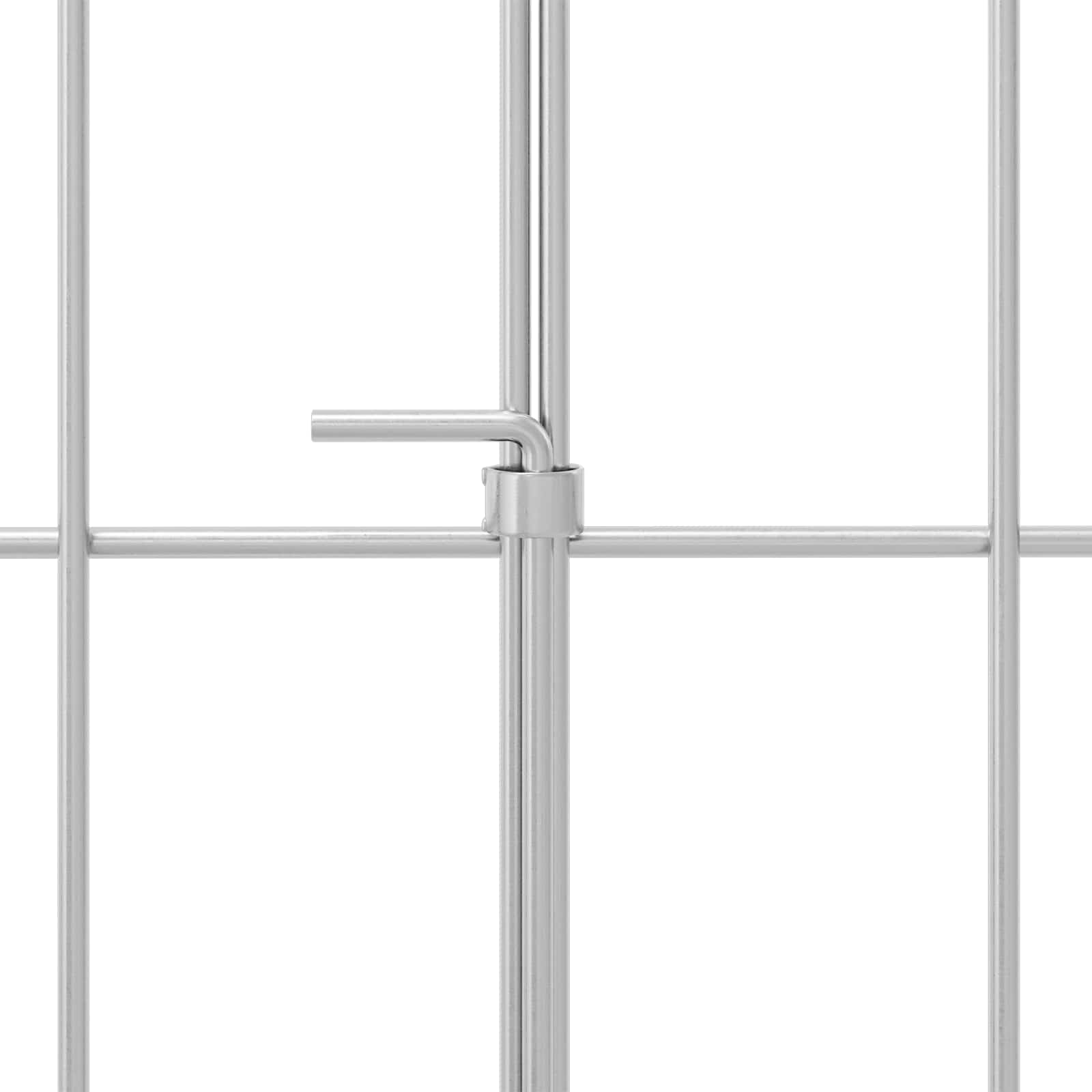 Sodo tvora su kuoliukais 48 pcs 95 x 30 cm Mesh Sidabrinė