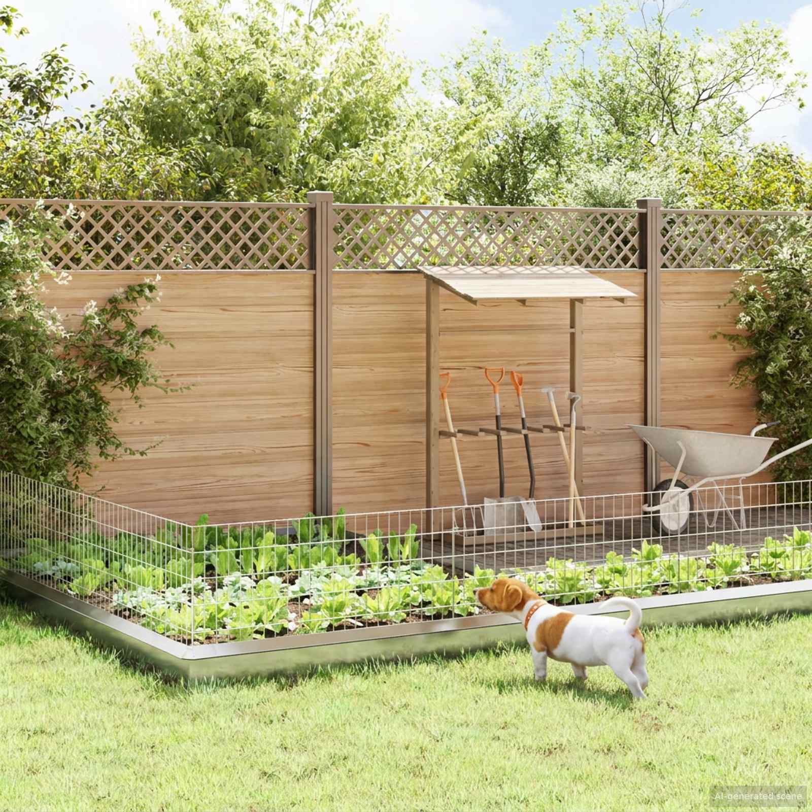 Sodo tvora su kuoliukais 24 pcs 115 x 50 cm Mesh Sidabrinė