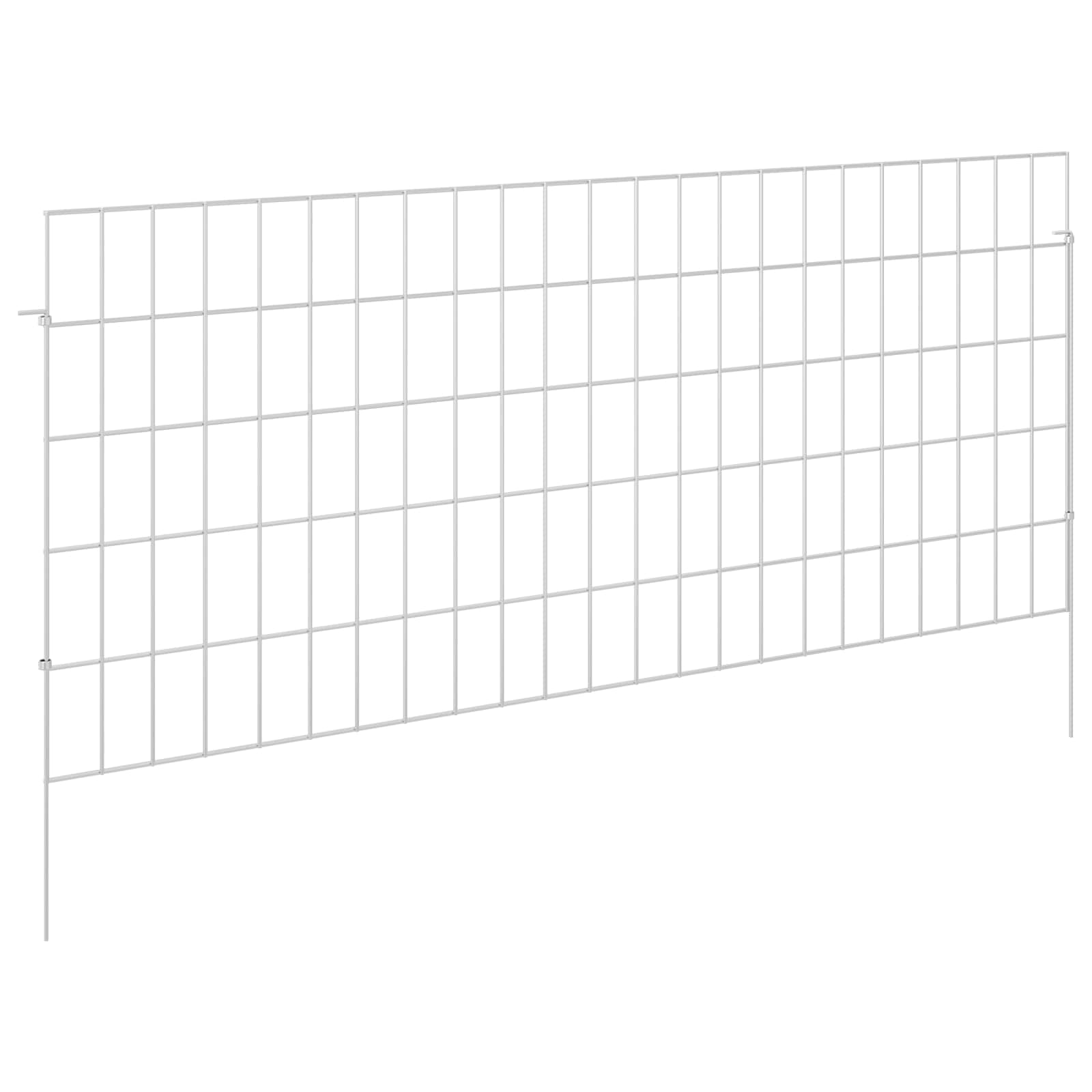 Sodo tvora su kuoliukais 48 pcs 115 x 50 cm Mesh Sidabrinė