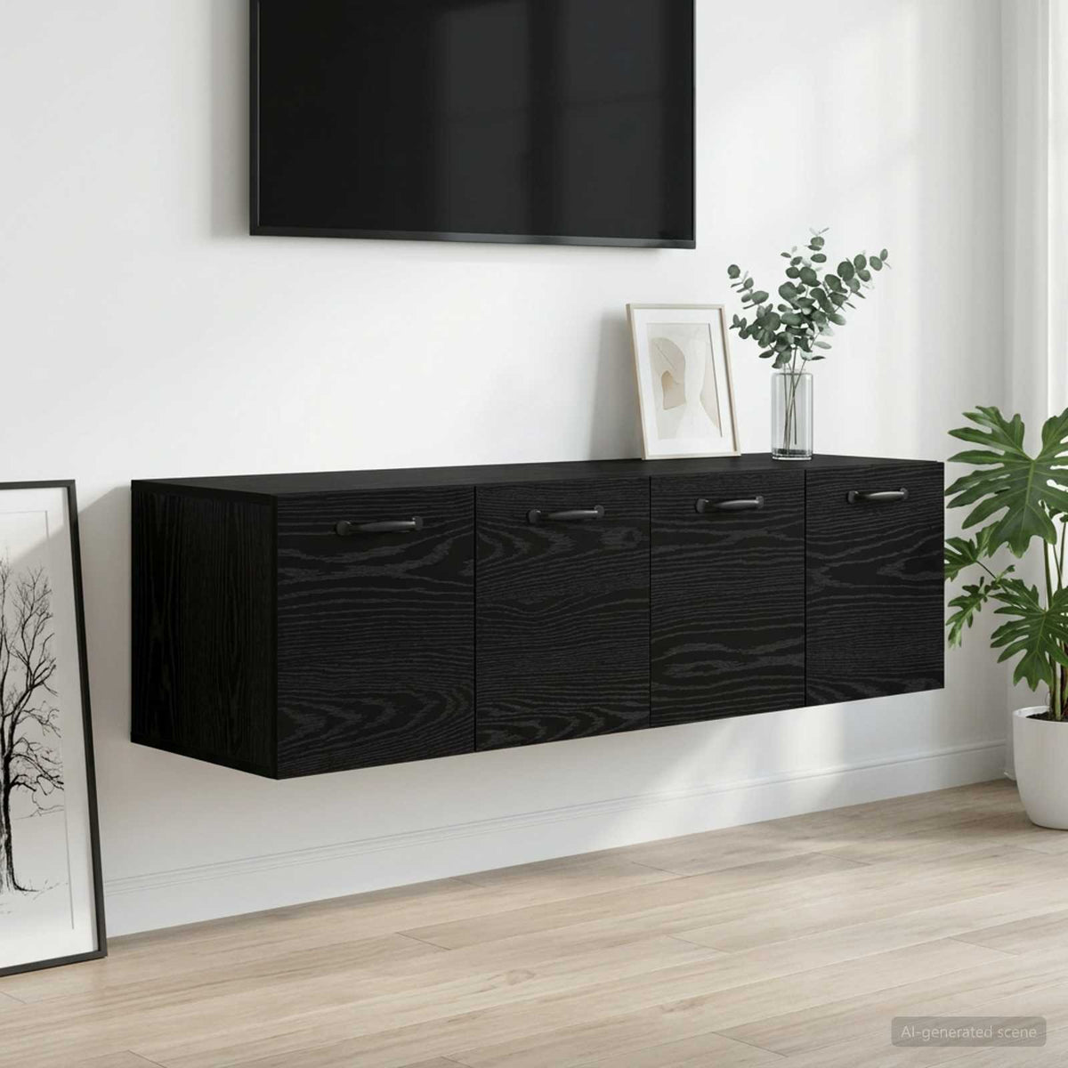 Sieninė spintelė 2 vnt. 120 x 36,5 x 35 cm Apdirbta mediena