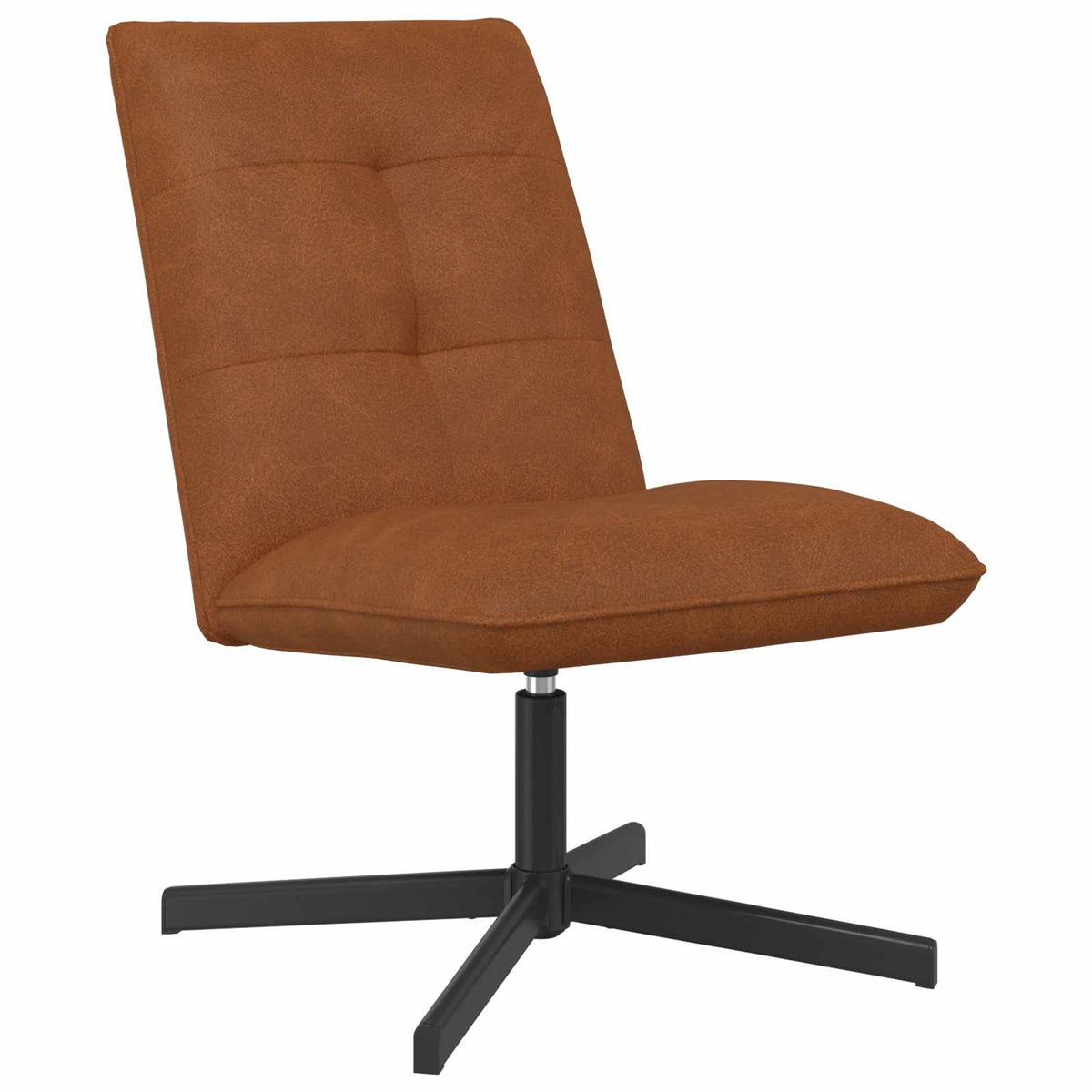 Pasukama kėdė su pakoju Ruda Dirbtinė oda