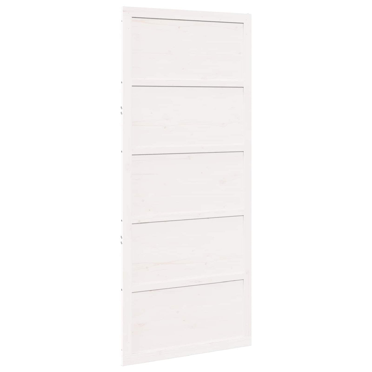 Tvarto durys 100 x 2,5 x 208 cm Pušies medienos masyvas Balta
