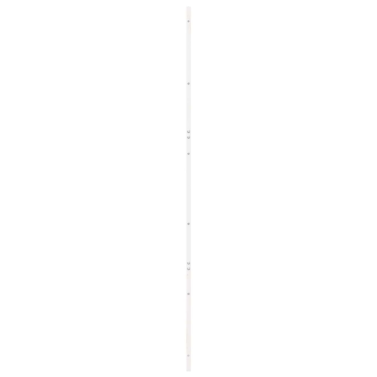 Tvarto durys 100 x 2,5 x 208 cm Pušies medienos masyvas Balta