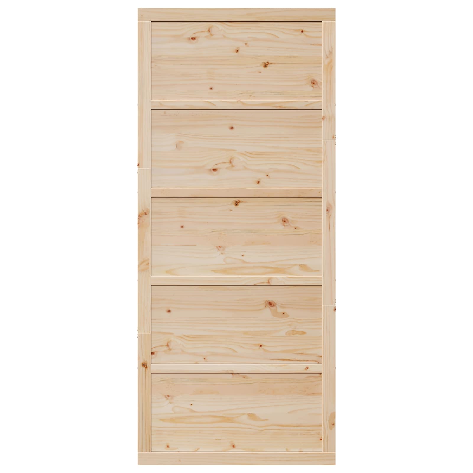 Tvarto durys Natūrali 90 x 2,5 x 208 cm Pušies medienos masyvas