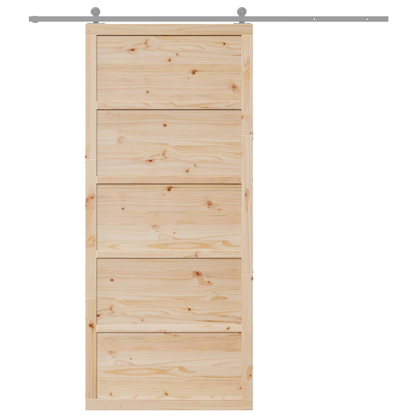 Tvarto durys Natūrali 90 x 2,5 x 208 cm Pušies medienos masyvas