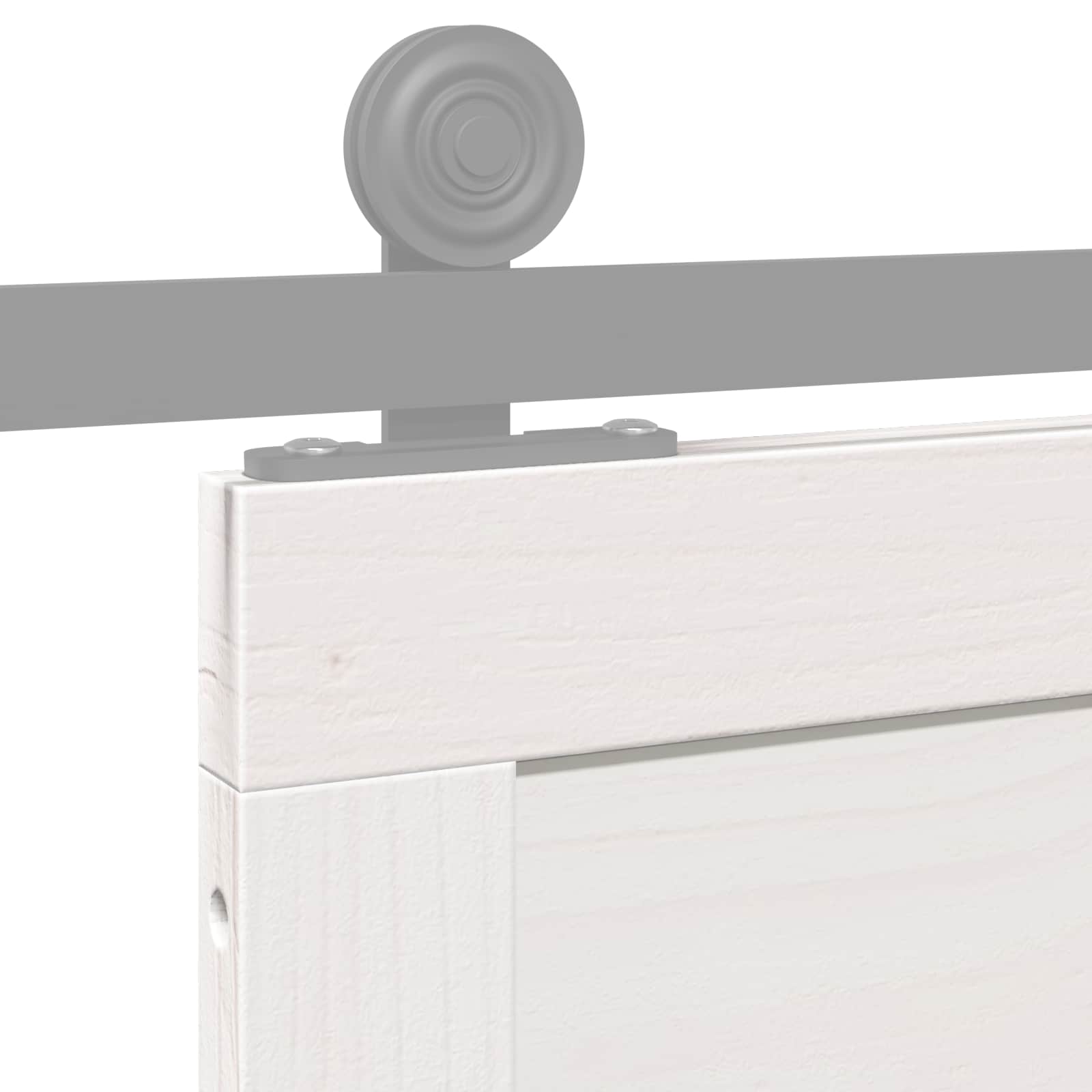 Šķūņa durvis Baltas 90 x 2,5 x 208 cm Masīvkoka priede