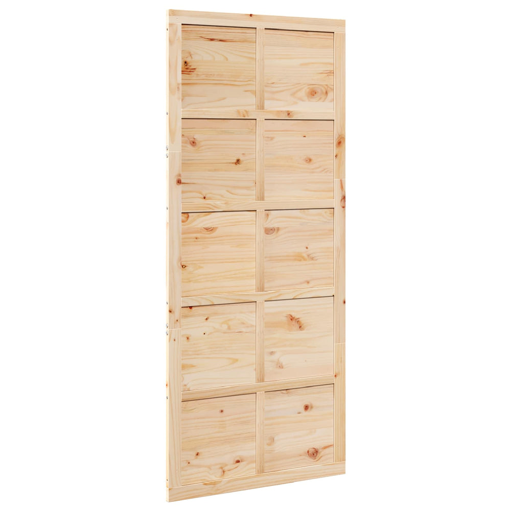 Tvarto durys Natūrali 90 x 2,5 x 208 cm Pušies medienos masyvas