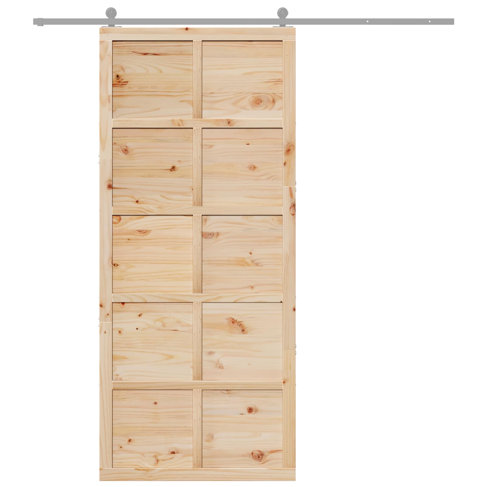 Tvarto durys Natūrali 90 x 2,5 x 208 cm Pušies medienos masyvas