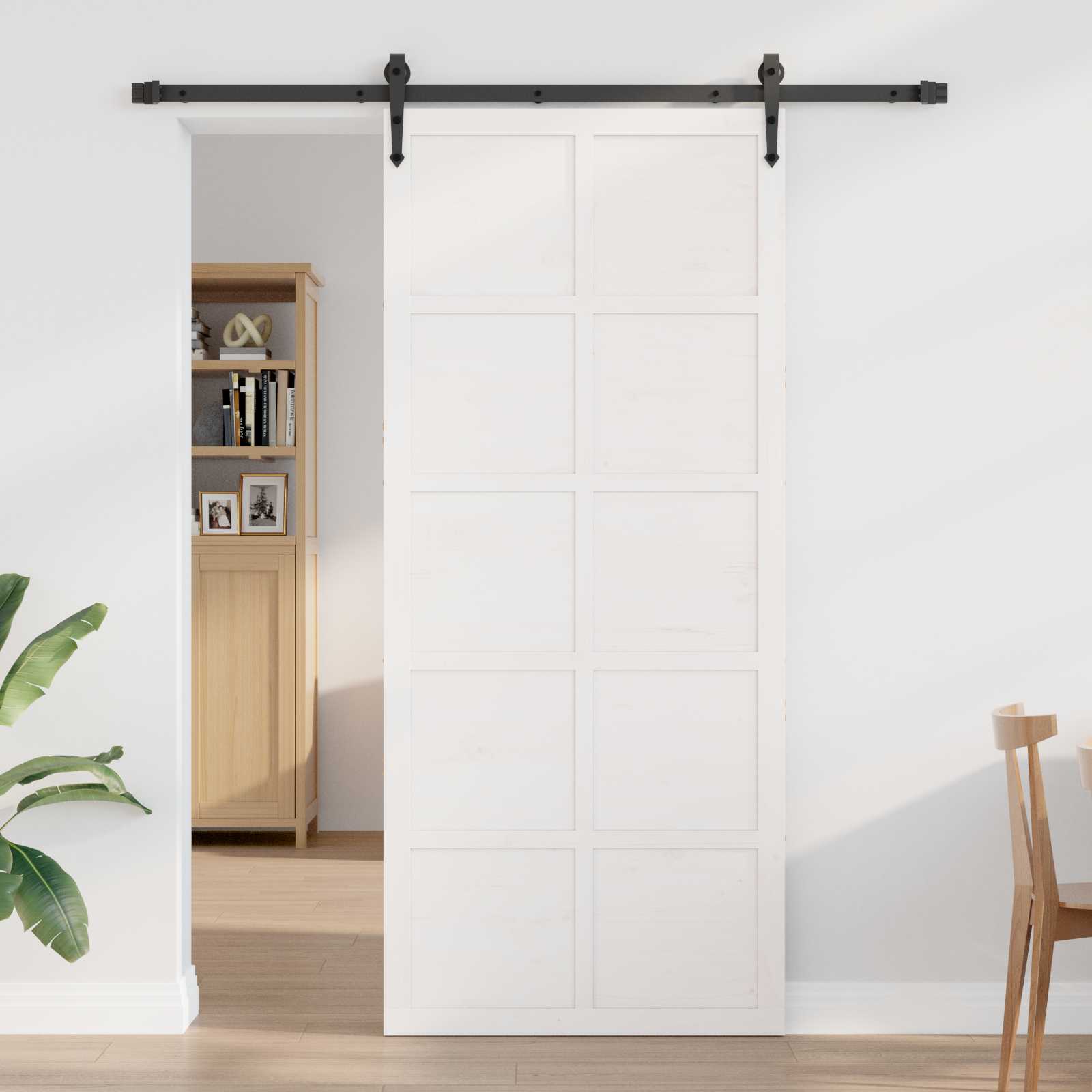 Tvarto durys Balta 90 x 2,5 x 208 cm Pušies medienos masyvas