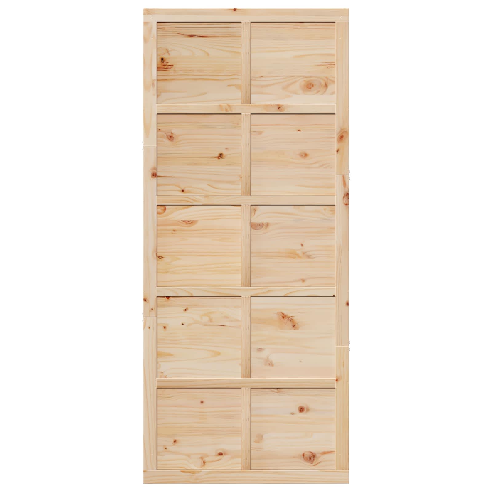 Tvarto durys Natūrali 80 x 2,5 x 208 cm Pušies medienos masyvas