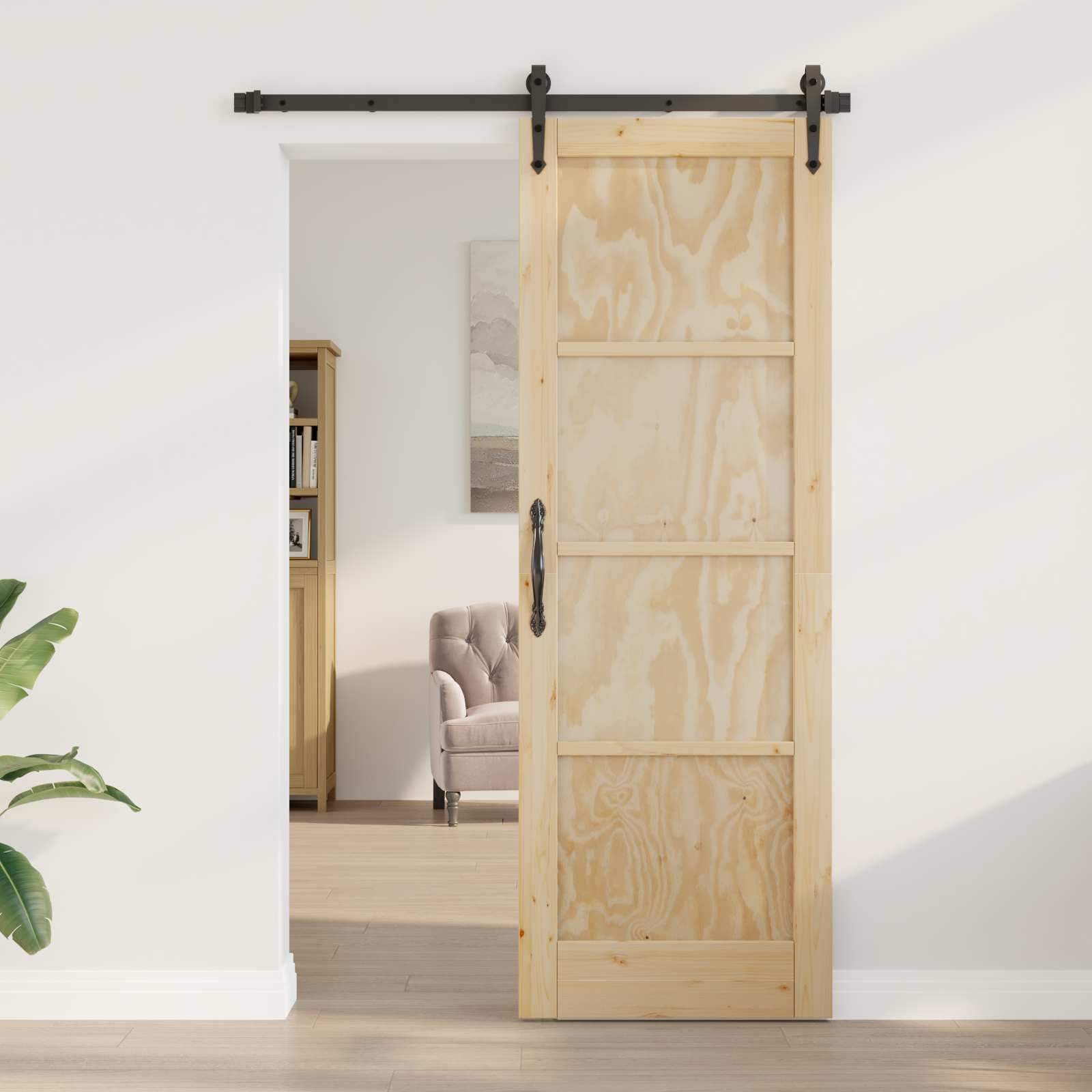 Vidaus durys Natūrali 73,5 x 211 cm fanera