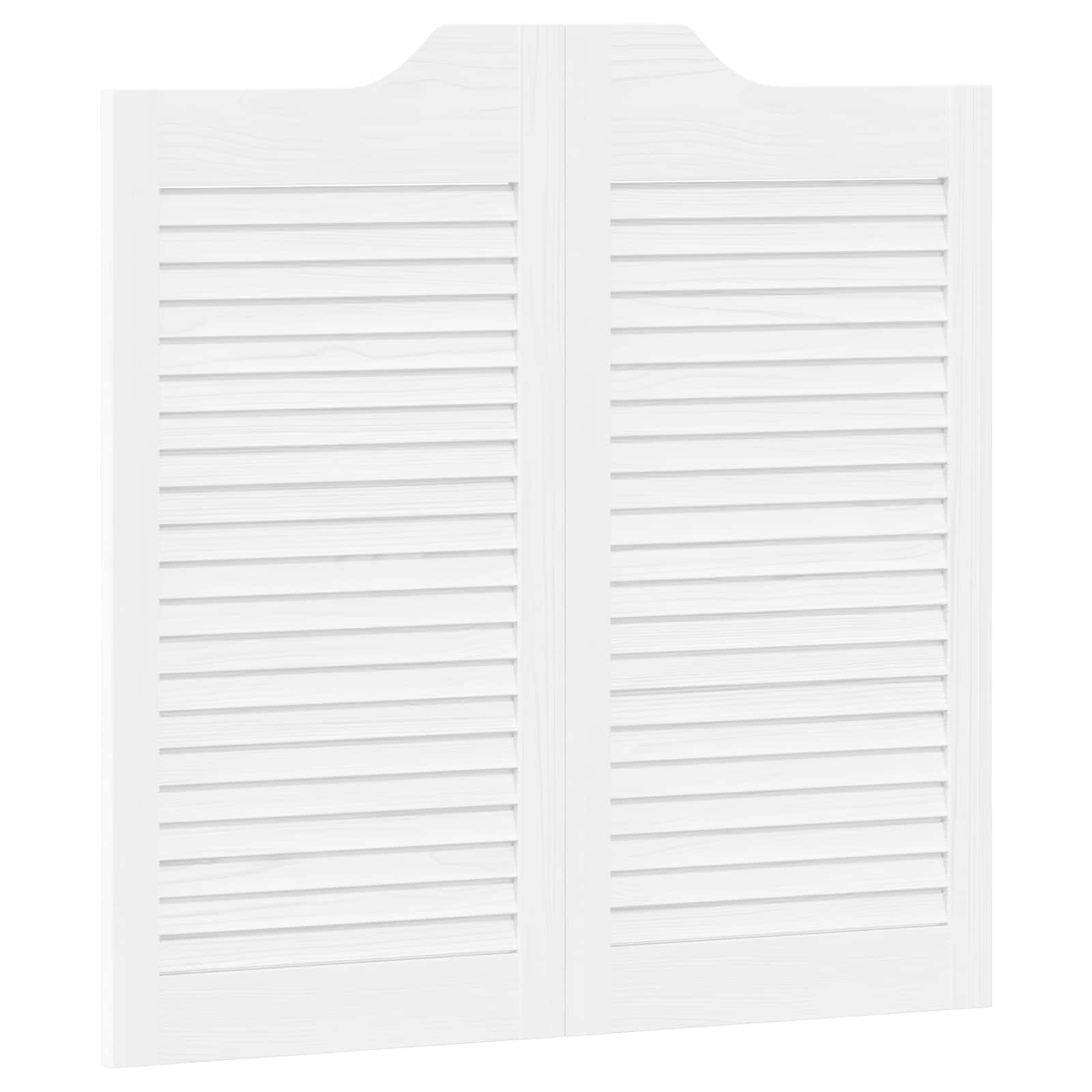 Sukamosios durys 2 pcs Balta Pušies medienos masyvas