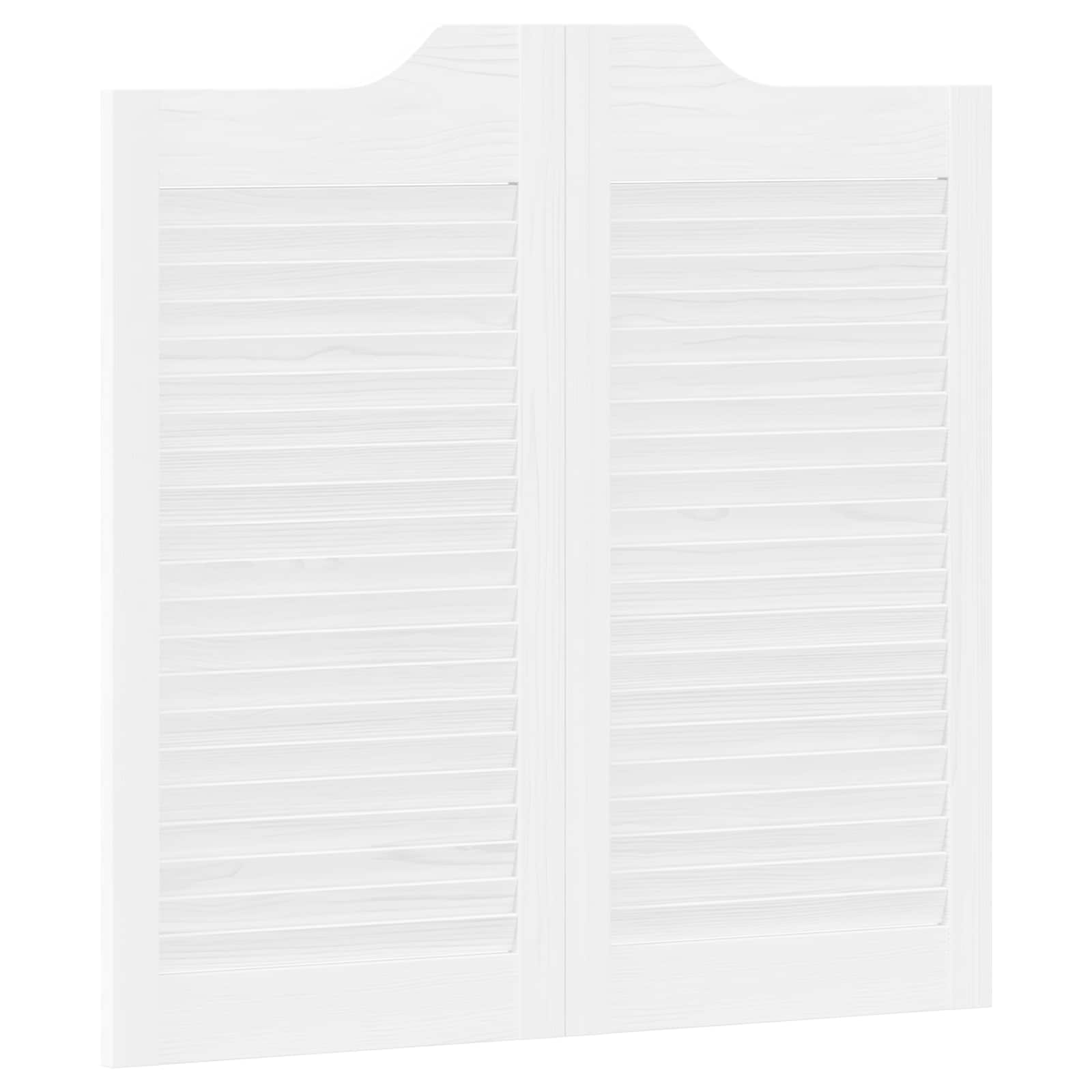 Sukamosios durys 2 pcs Balta Pušies medienos masyvas