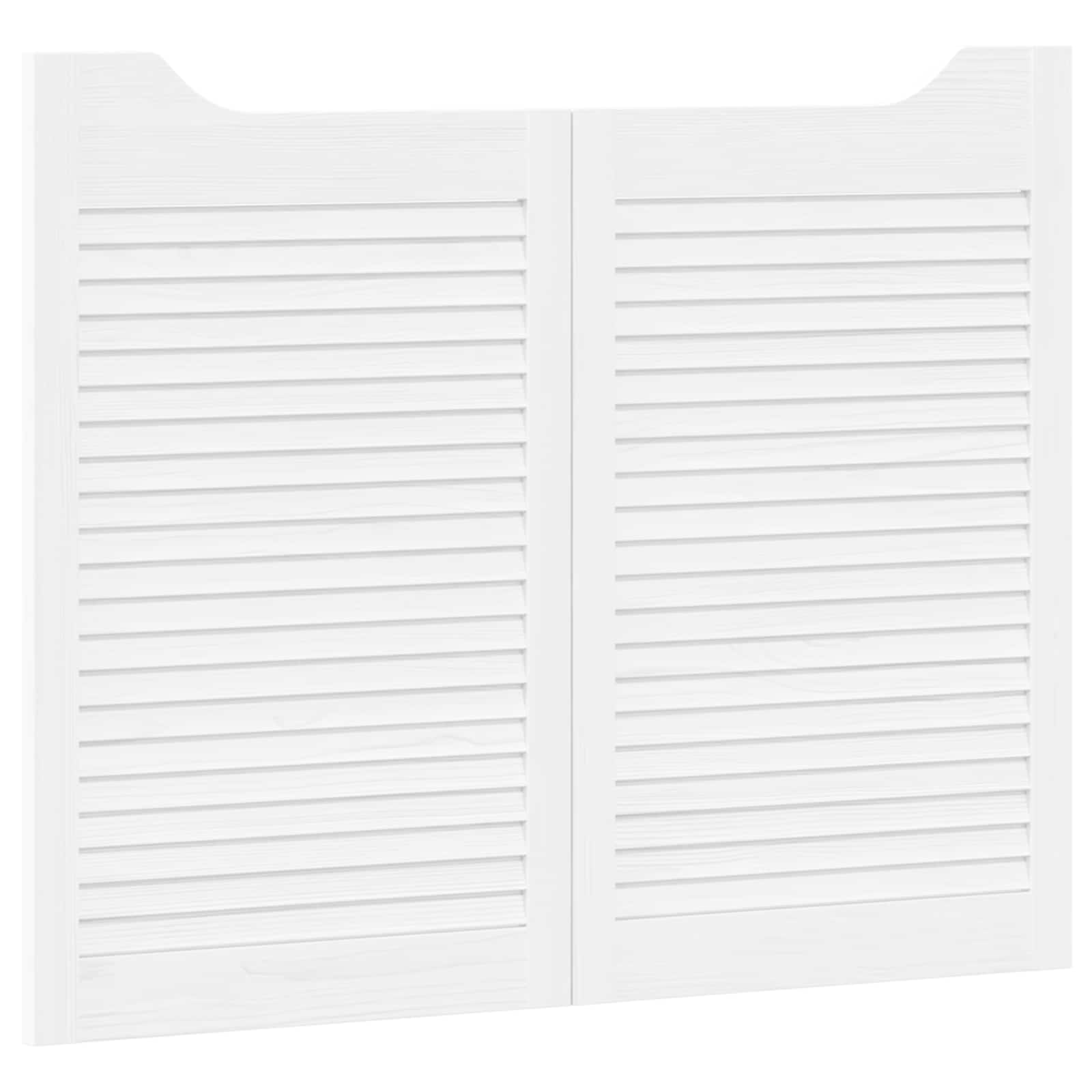Sukamosios durys 2 pcs Balta Pušies medienos masyvas