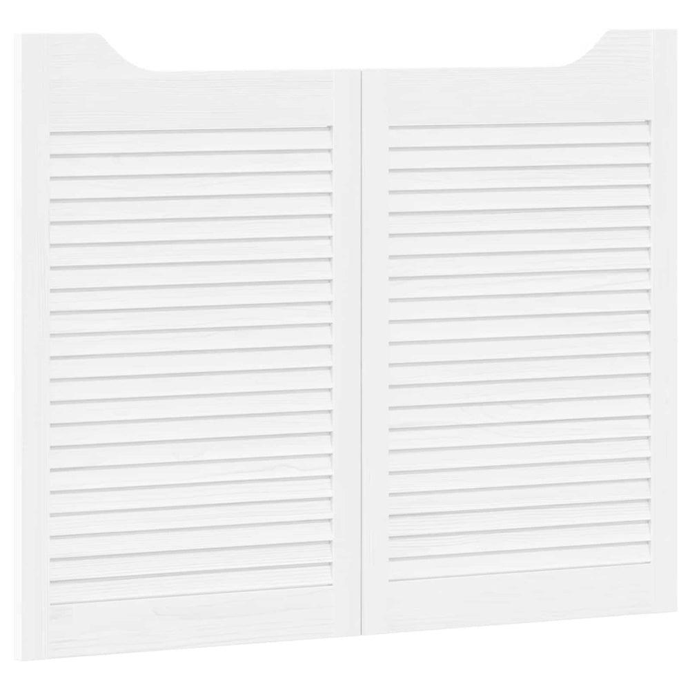 Sukamosios durys 2 pcs Balta Pušies medienos masyvas