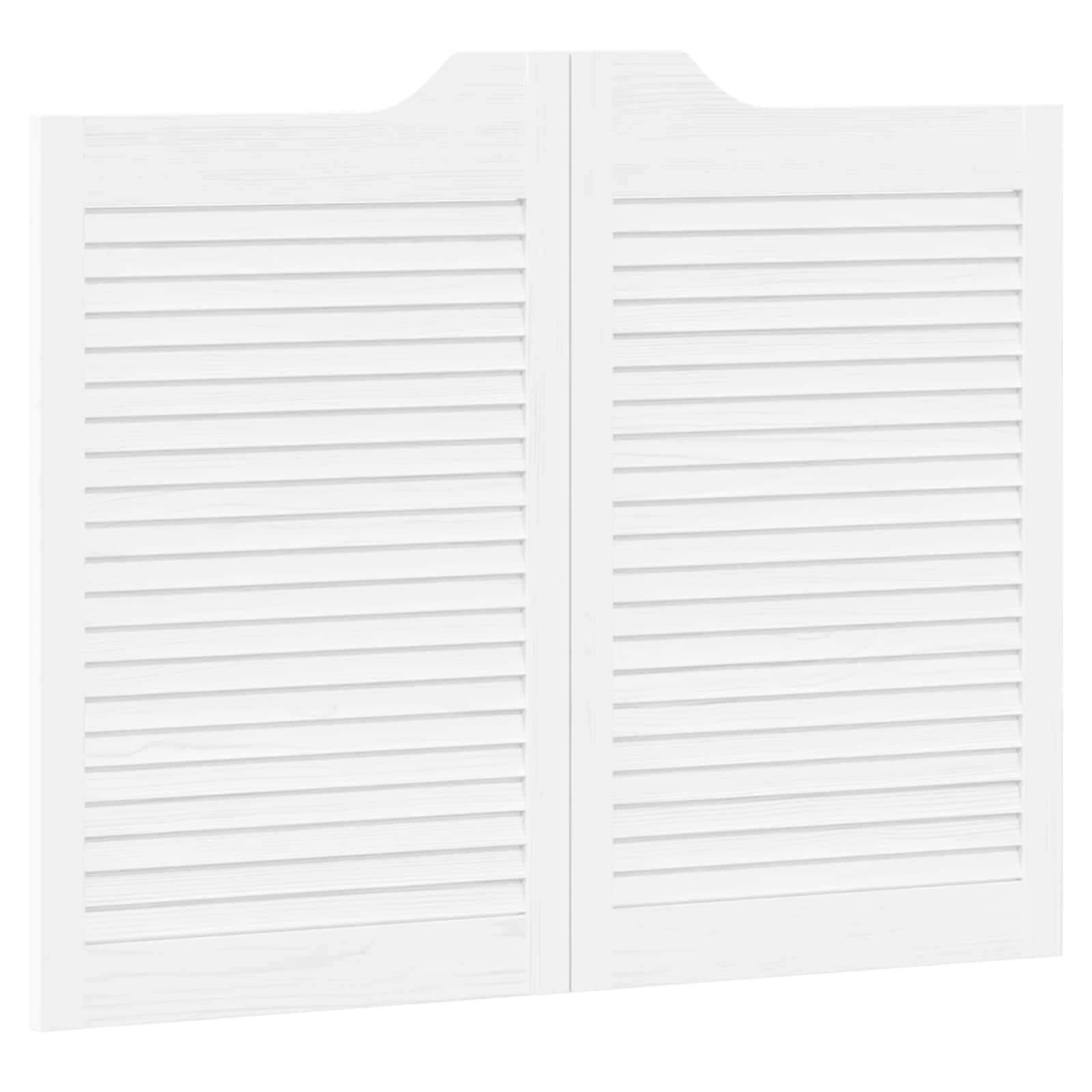 Sukamosios durys 2 pcs Balta Pušies medienos masyvas