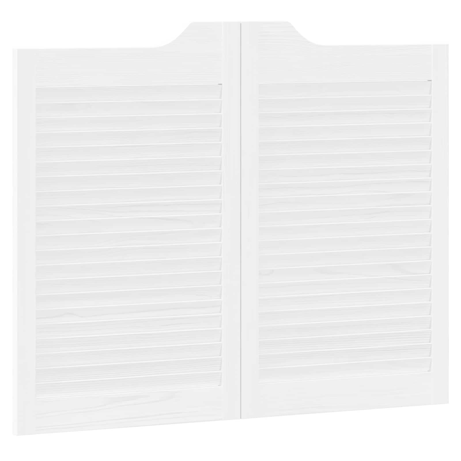 Sukamosios durys 2 pcs Balta Pušies medienos masyvas