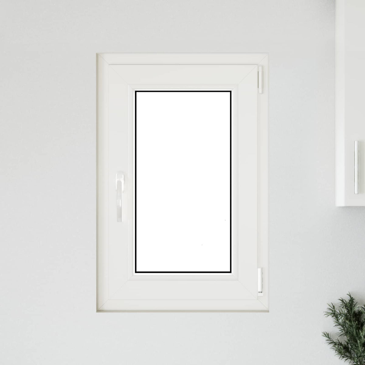 Bendras lango vidinis atspalvis baltas RISOR 50 x 75 cm