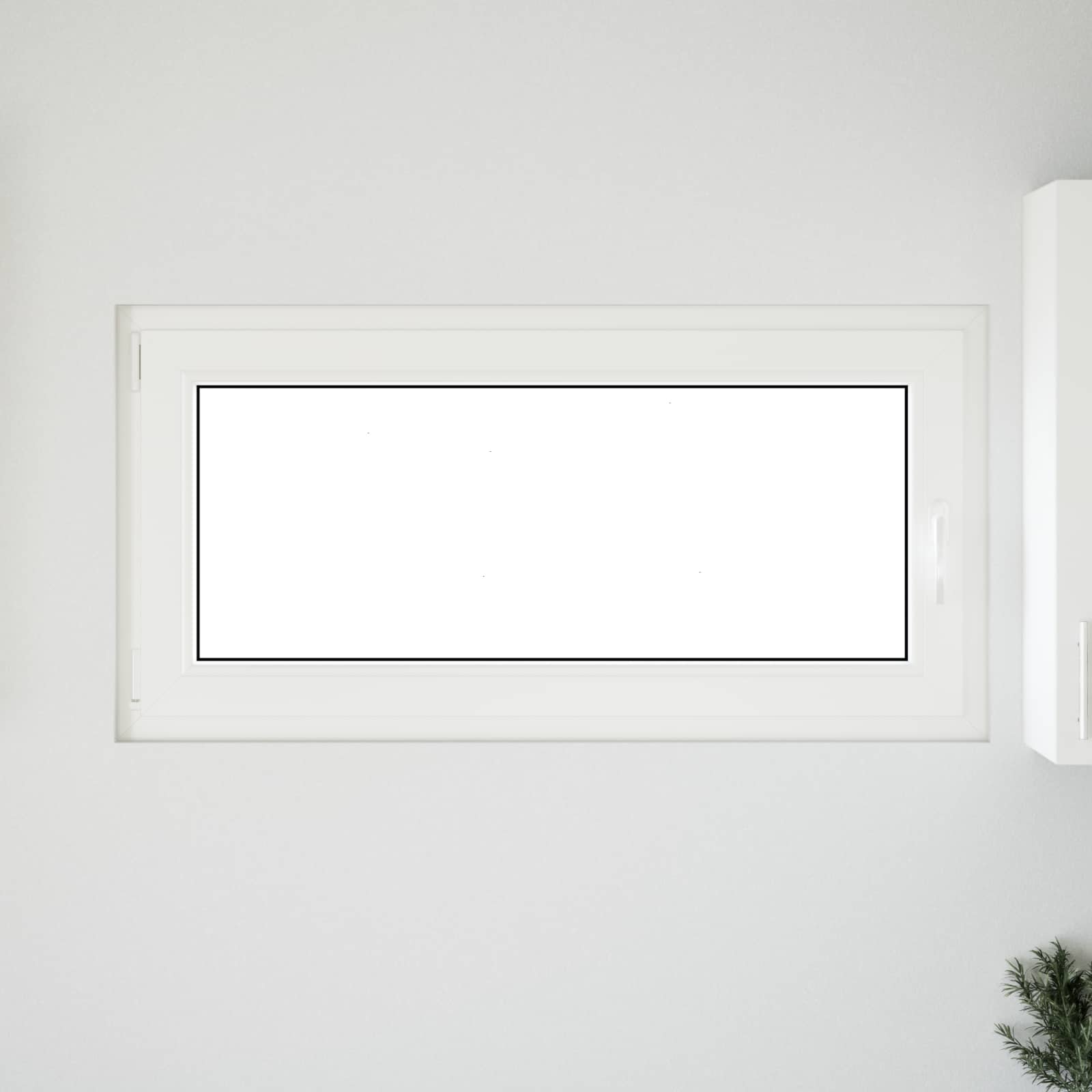 Požeminio lango RISOR Baltas 120 x 60 cm PVC ir stiklas