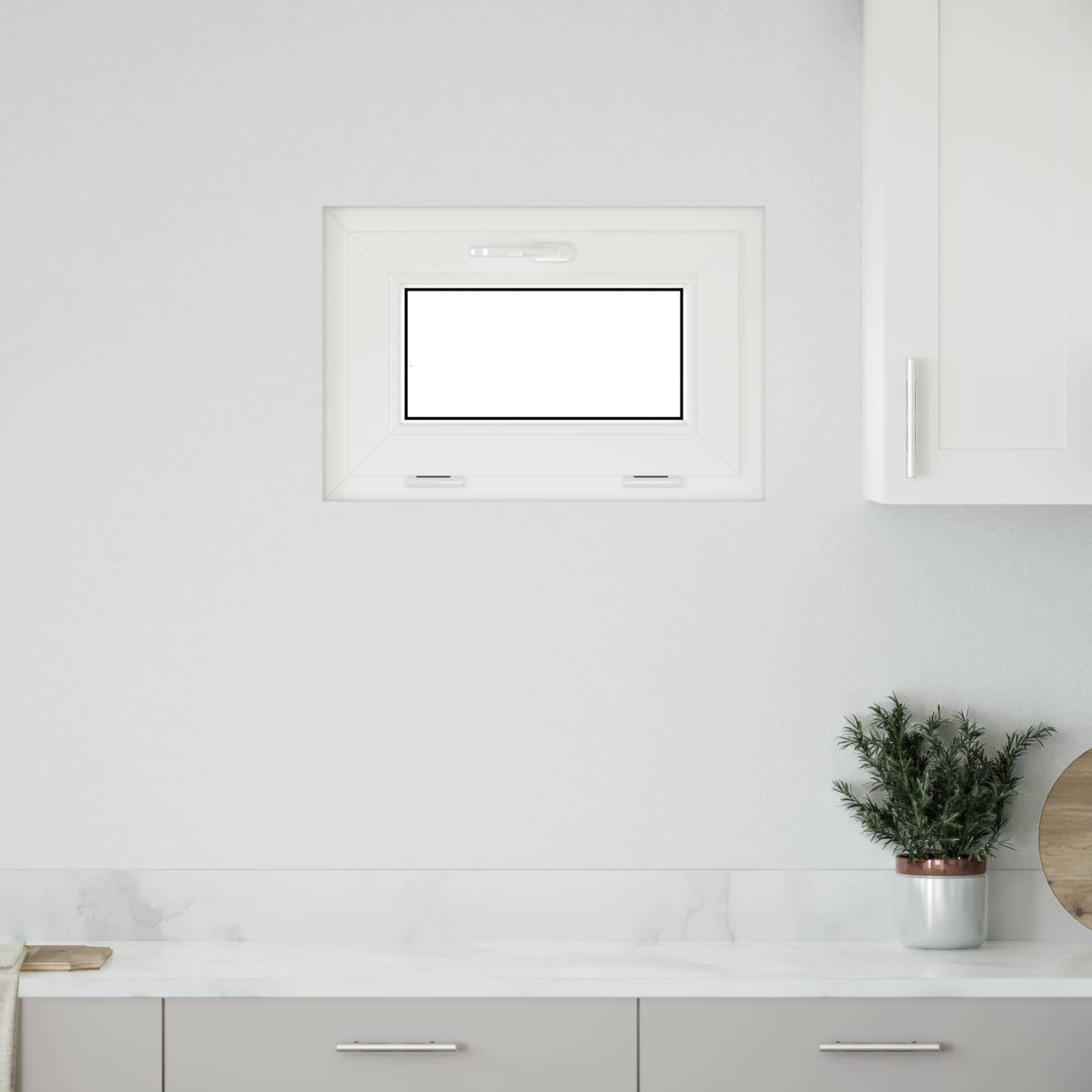 Požeminio lango RISOR 60 x 40 cm PVC ir stiklas