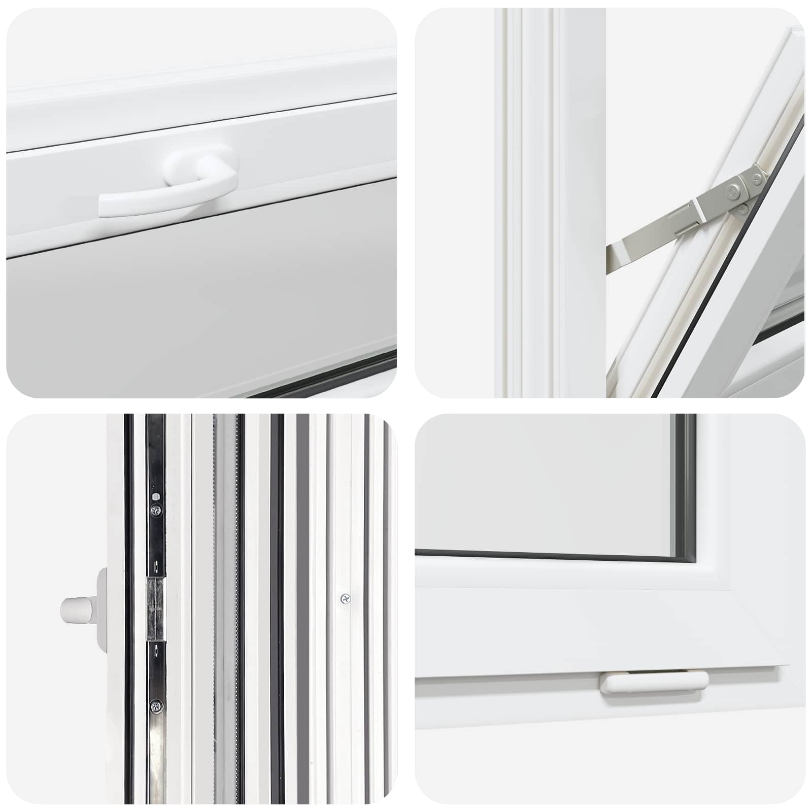 Požeminio lango RISOR 90 x 40 cm PVC ir stiklas