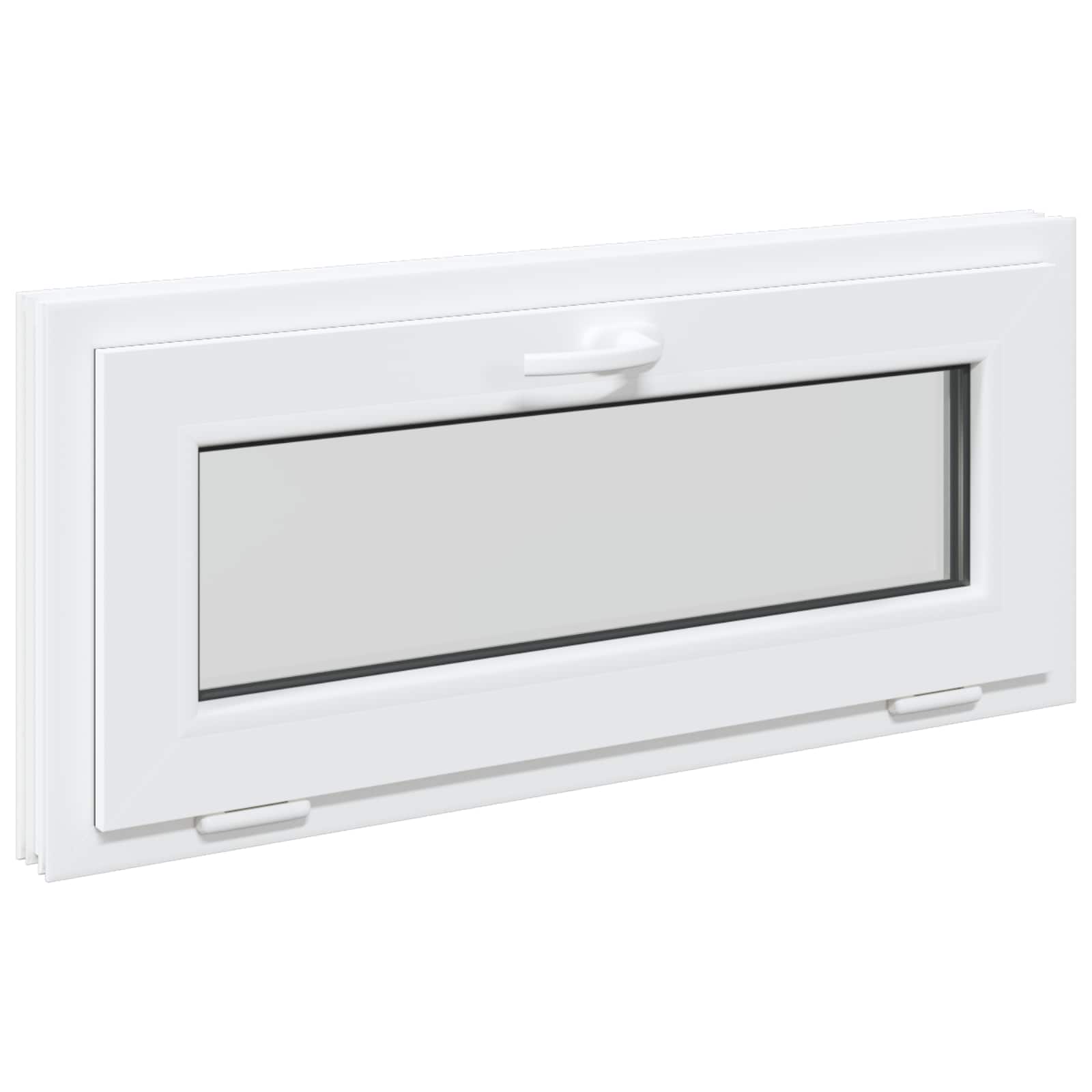 Požeminio lango RISOR 90 x 40 cm PVC ir stiklas