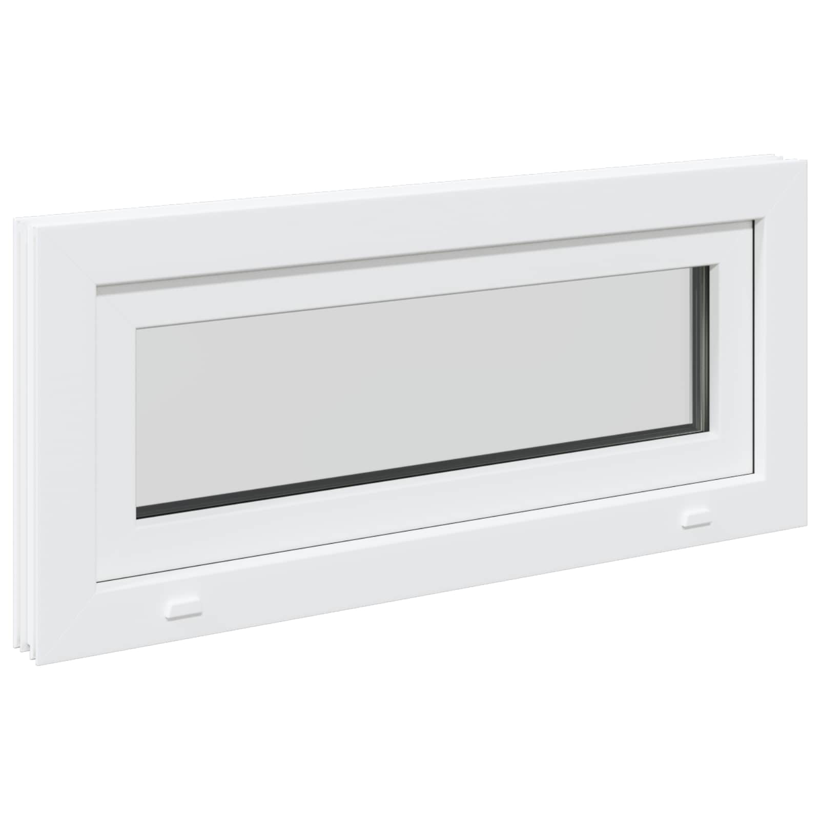 Požeminio lango RISOR 90 x 40 cm PVC ir stiklas