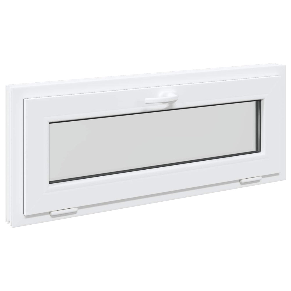 Požeminio lango RISOR 100 x 40 cm PVC ir stiklas Balta