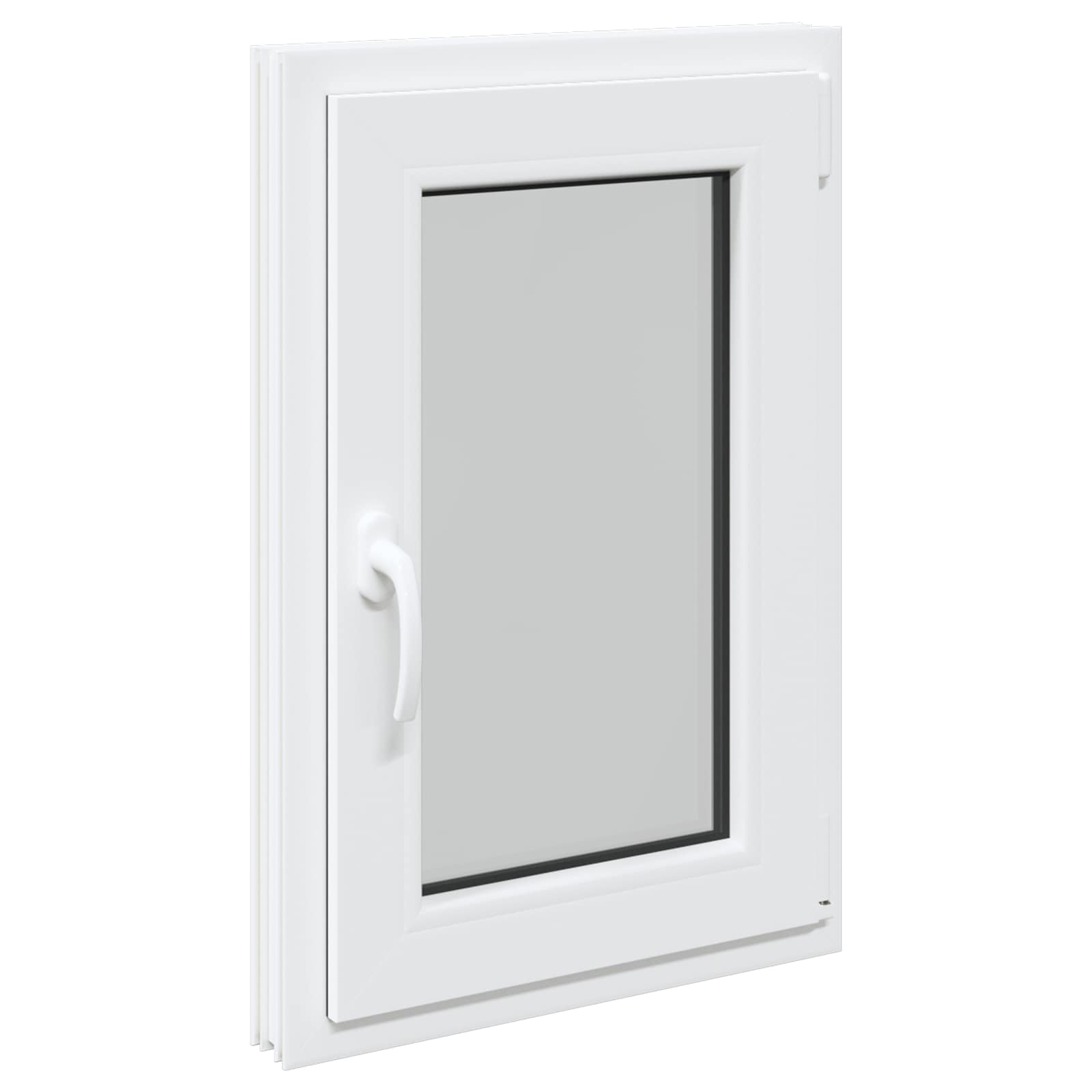 Underground window RISOR White 50 x 75 cm PVC and glass
