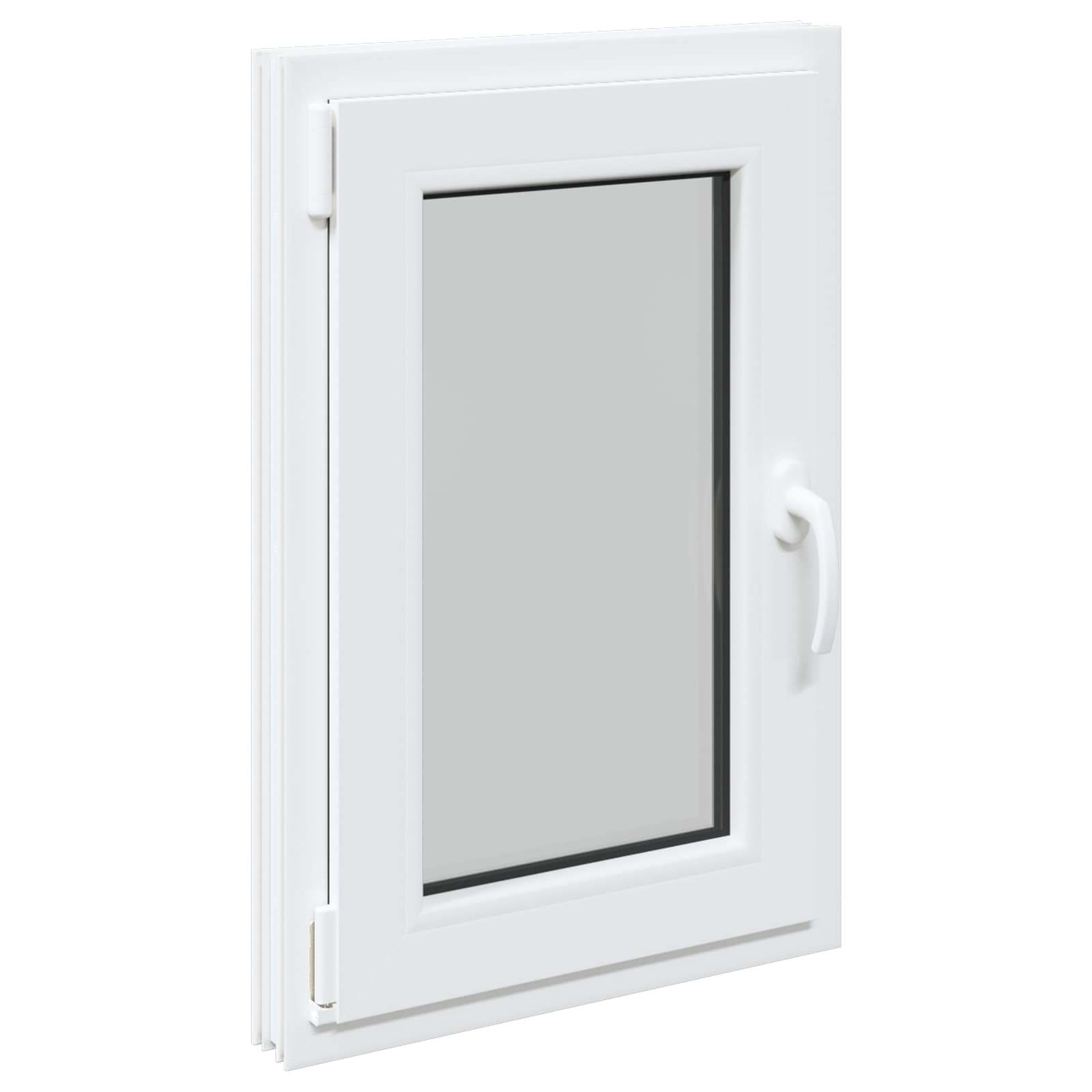 Underground window RISOR White 50 x 75 cm PVC and glass