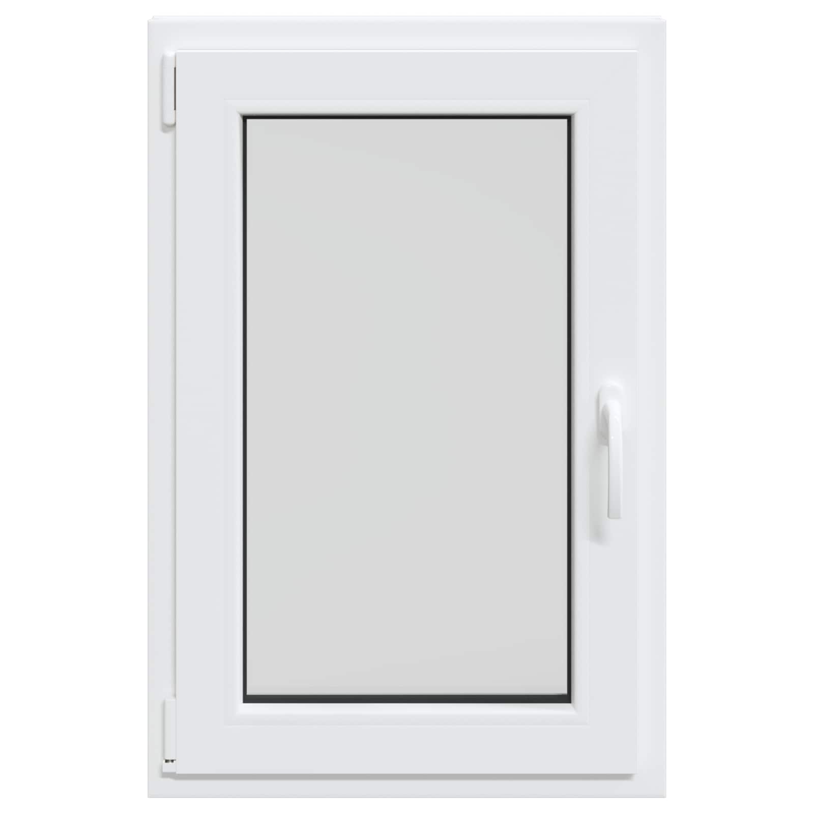 RISOR Underground window White 60 x 80 cm PVC and glass