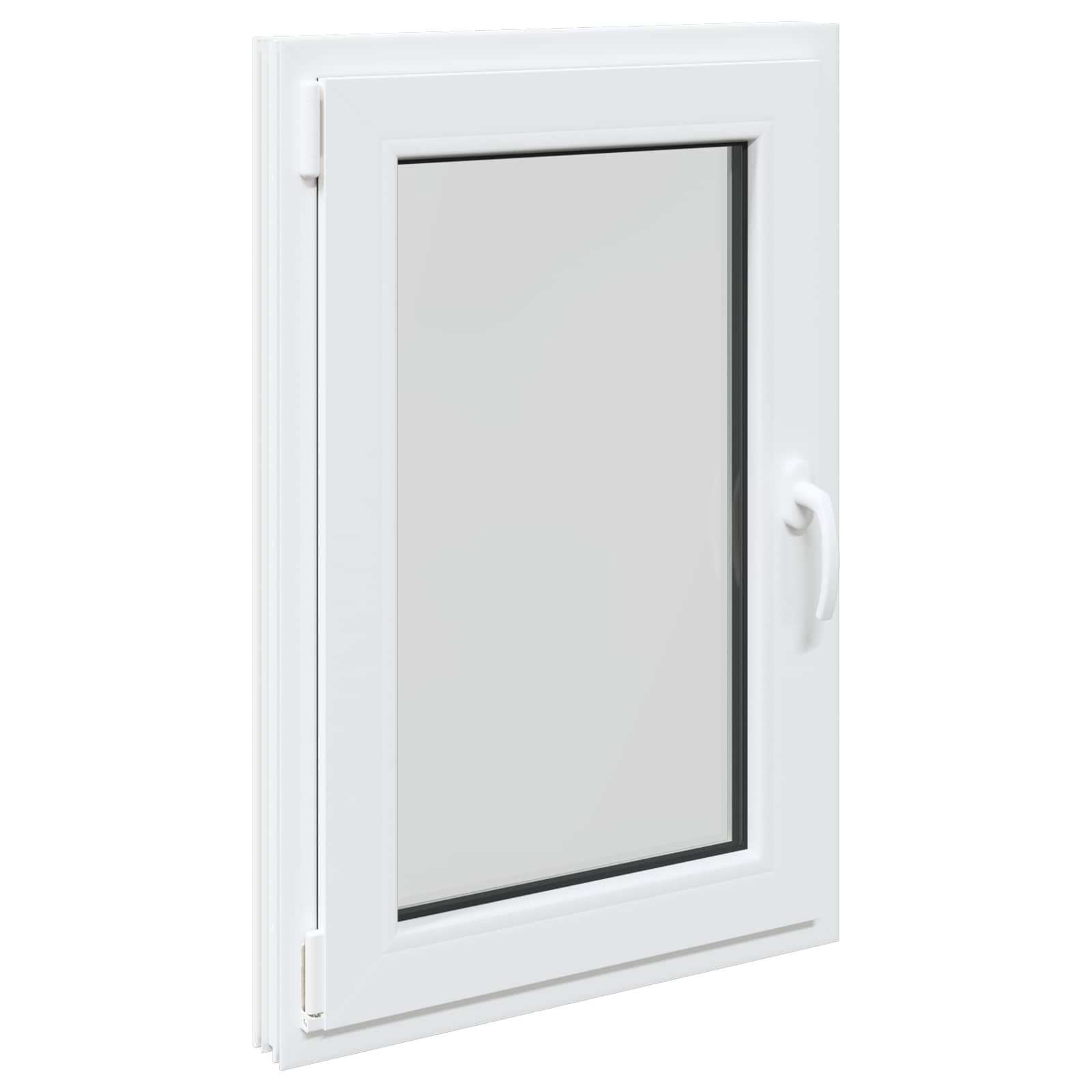 Basement window RISOR White 60 x 90 cm PVC and glass