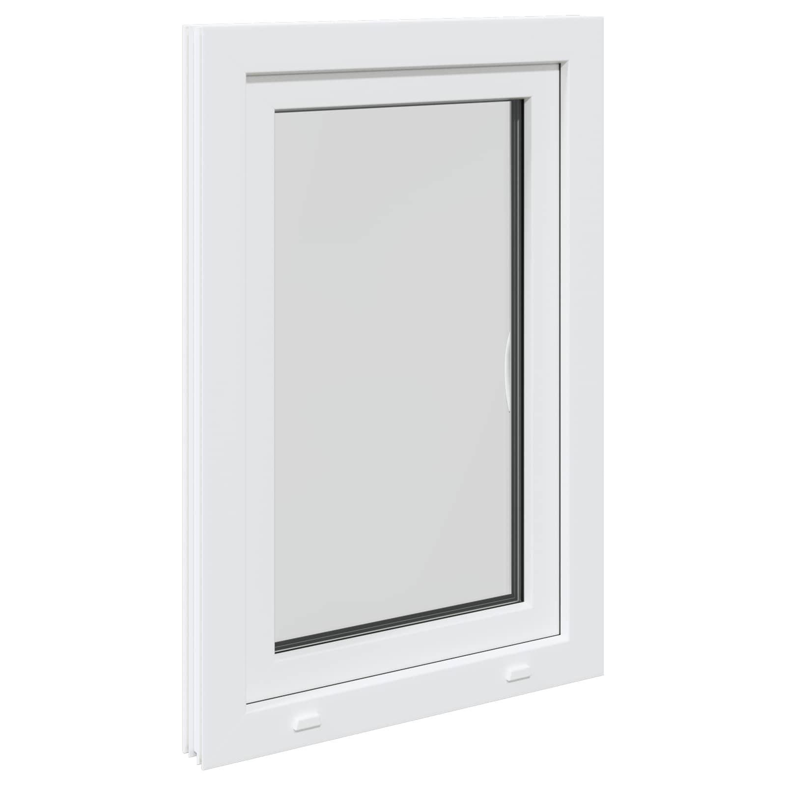 Požeminio lango RISOR Baltas 60 x 100 cm PVC ir stiklas