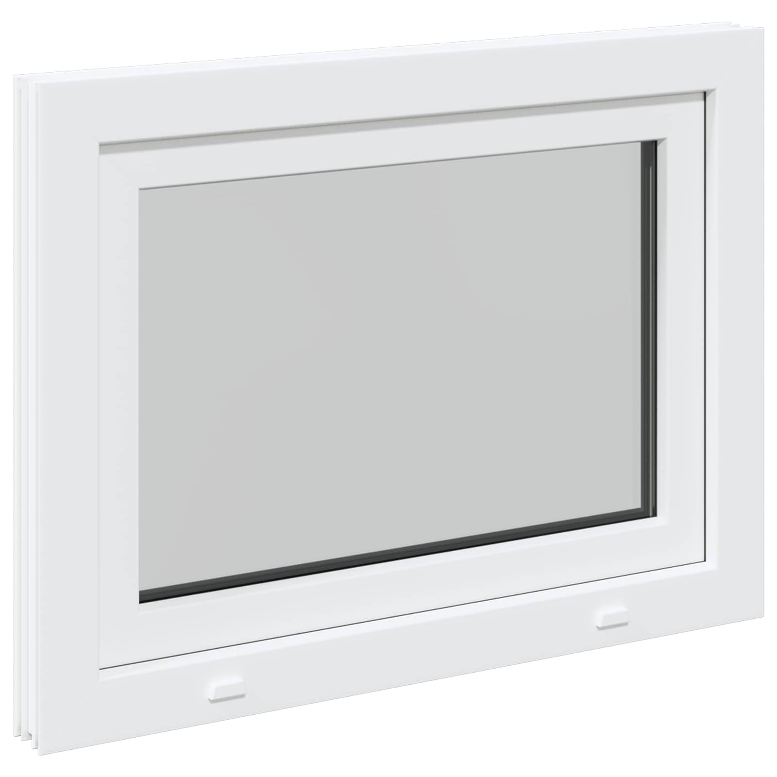 Požeminio lango RISOR Baltas 80 x 50 cm PVC ir stiklas