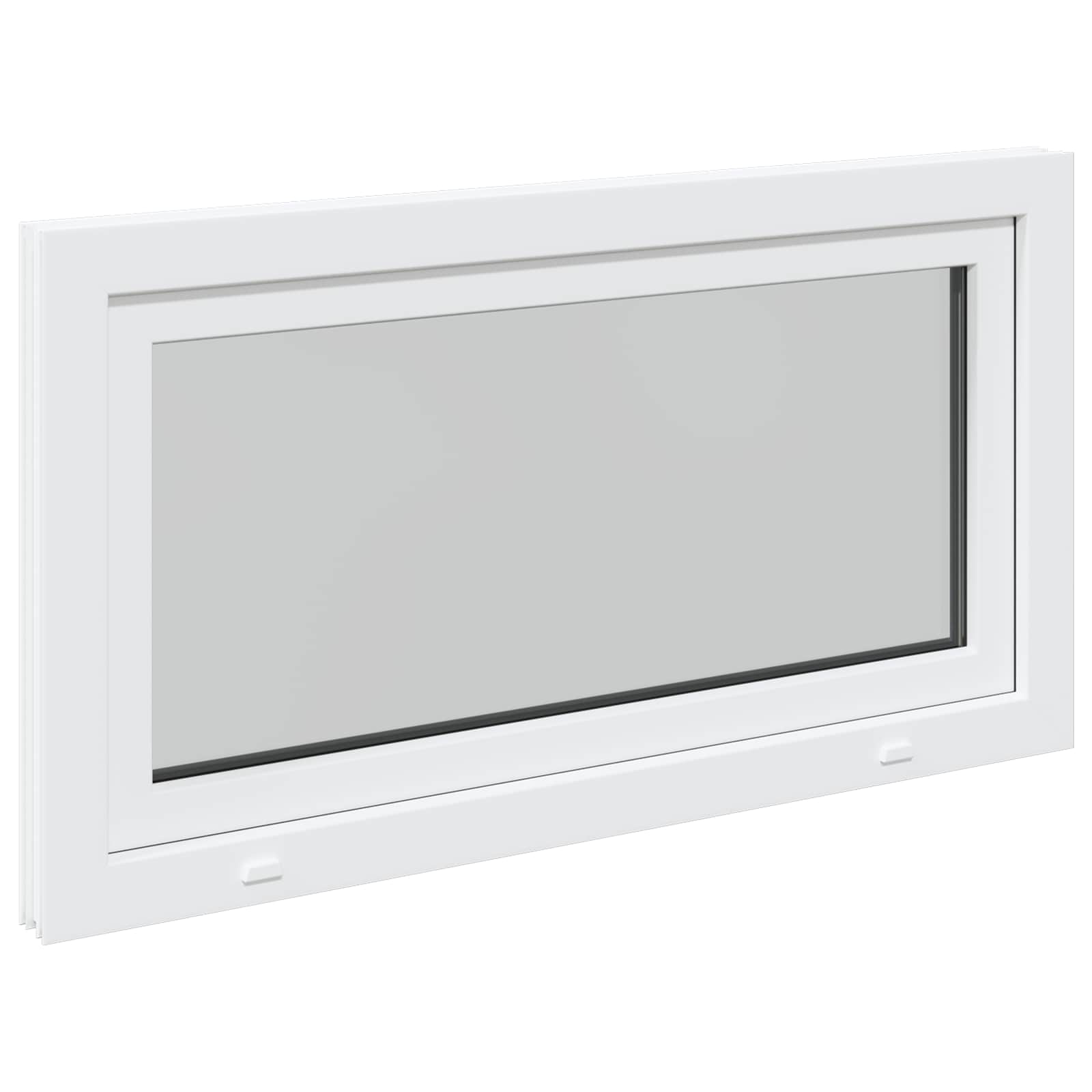 Požeminio lango RISOR Baltas 110 x 70 cm PVC ir stiklas