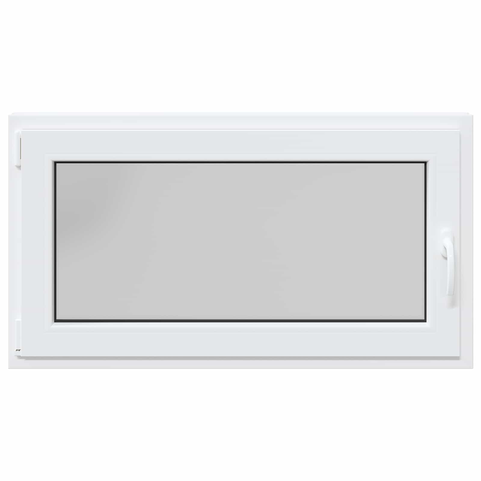 Požeminio lango RISOR Baltas 110 x 70 cm PVC ir stiklas