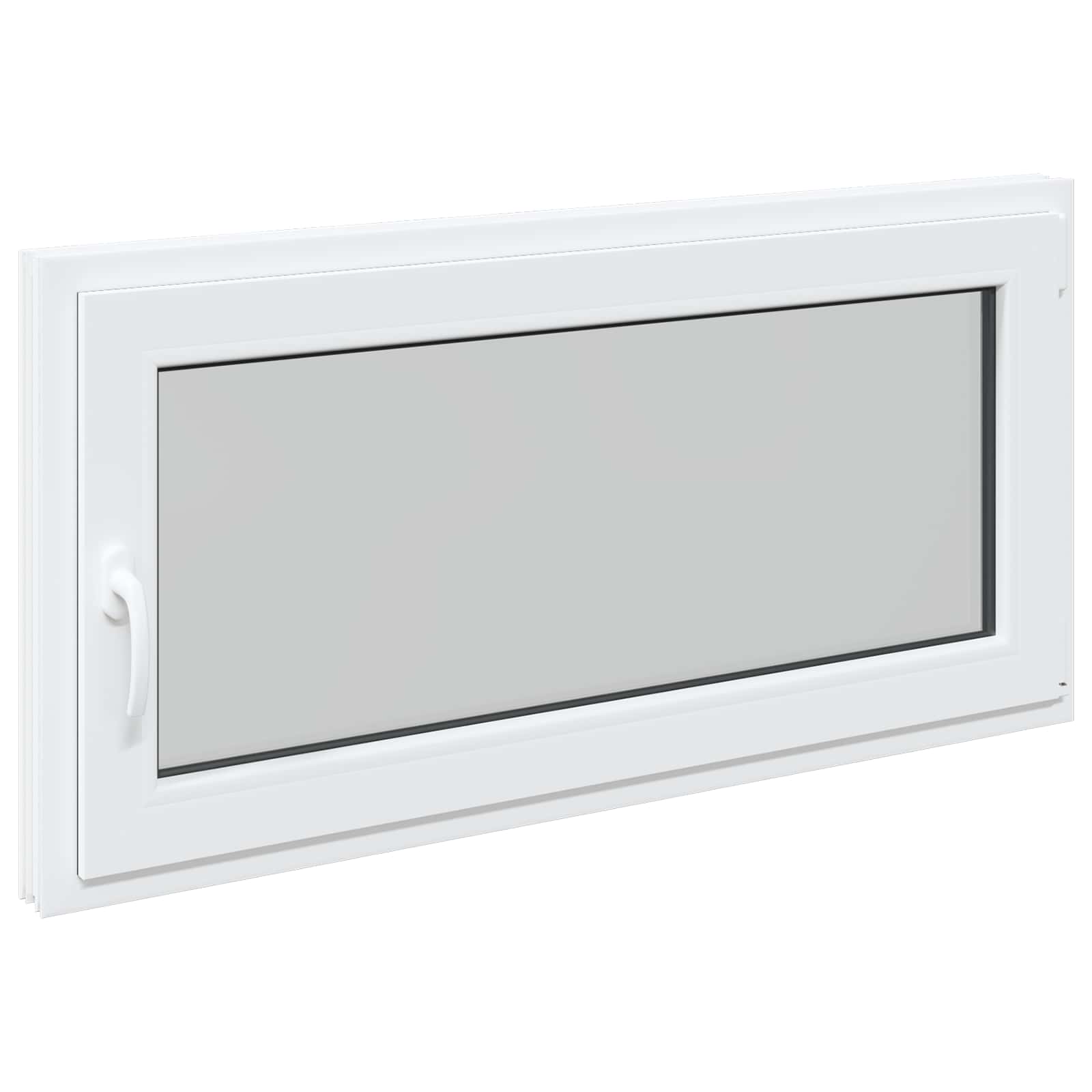 Požeminio lango RISOR Baltas 120 x 60 cm PVC ir stiklas