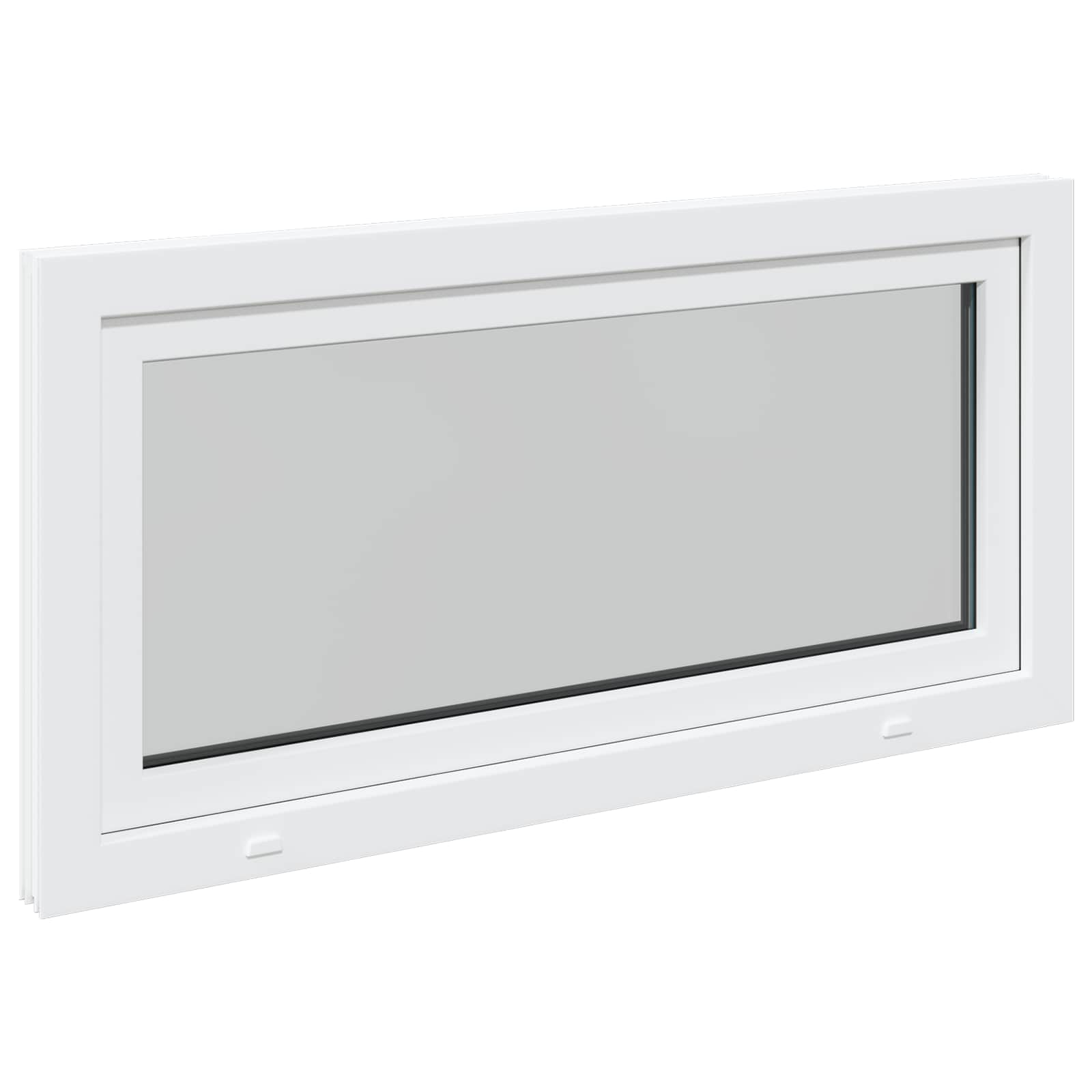 Požeminio lango RISOR Baltas 120 x 60 cm PVC ir stiklas